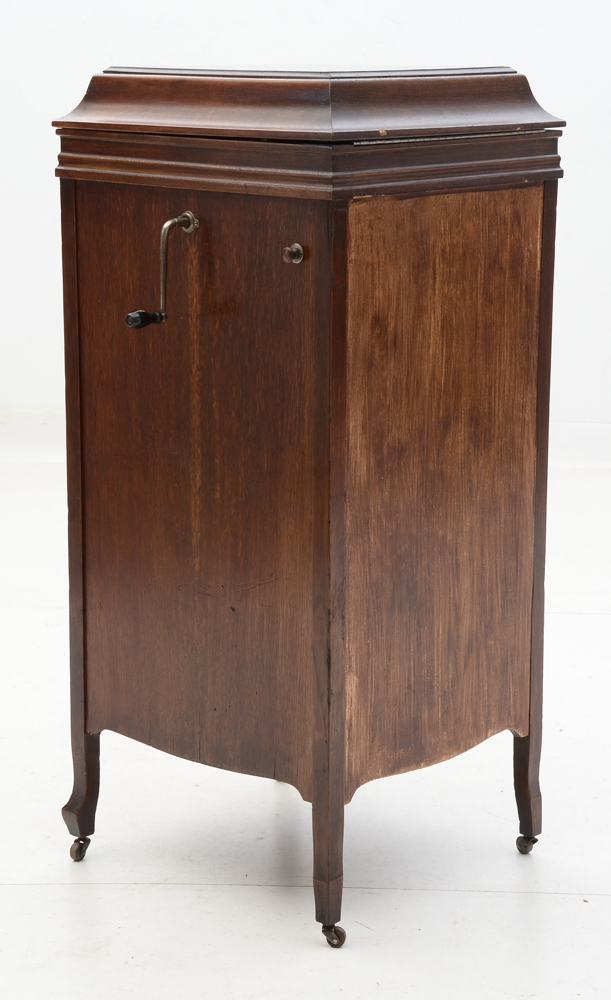 Brunswick Model 210 Oak Phonograph with Records