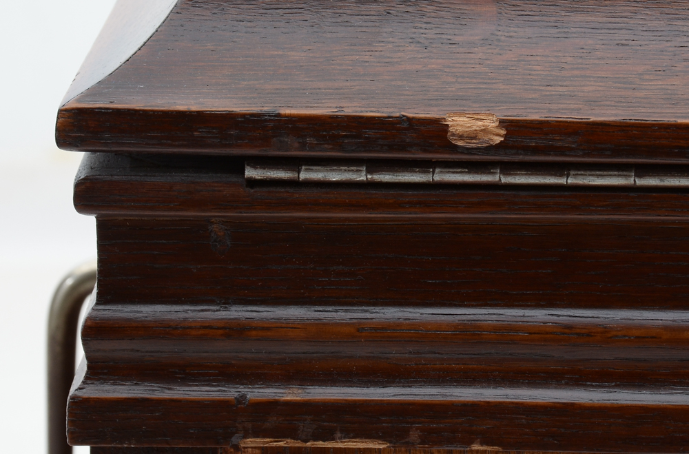 Brunswick Model 210 Oak Phonograph with Records