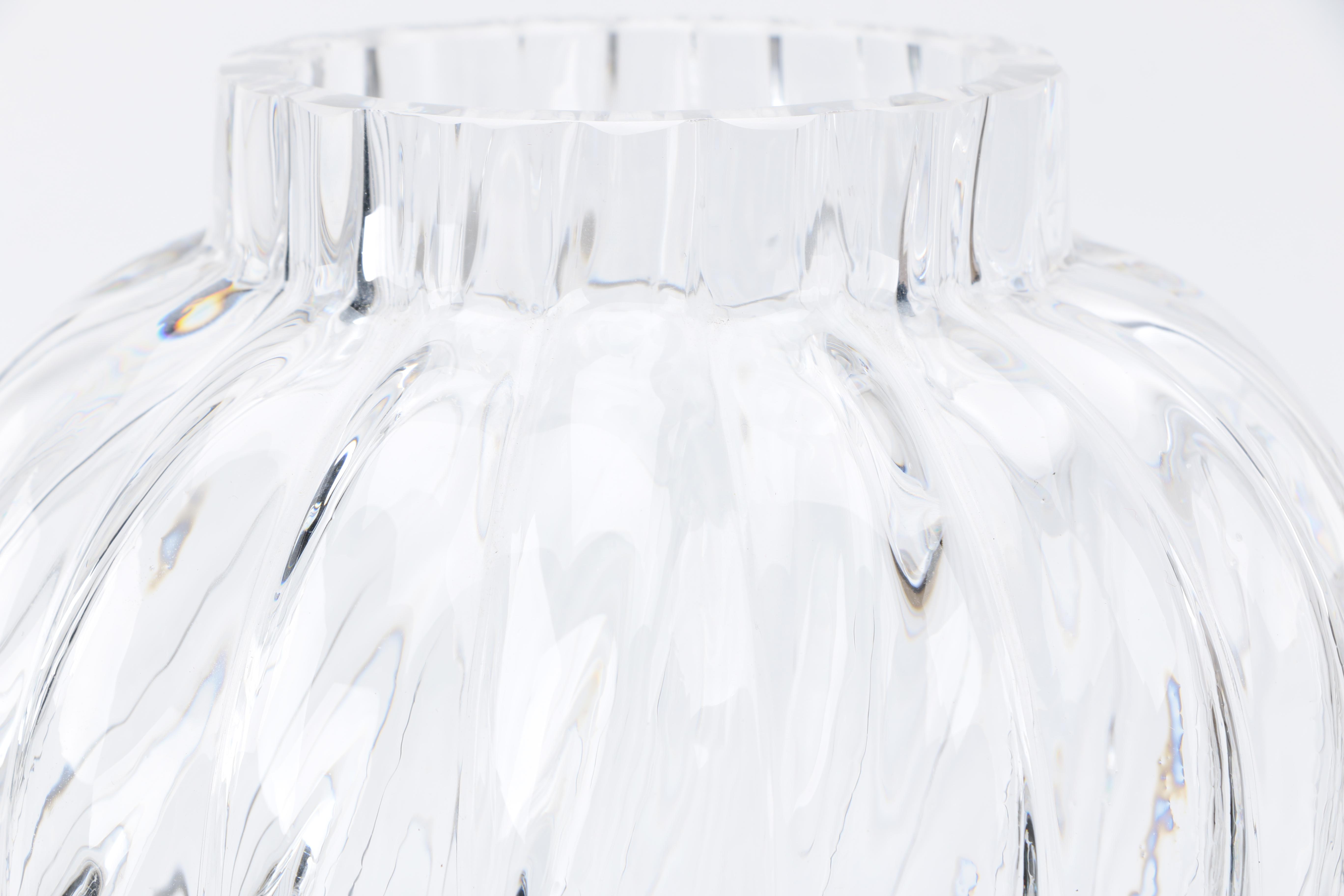 Tiffany and Co. "Oriental" Crystal Vase
