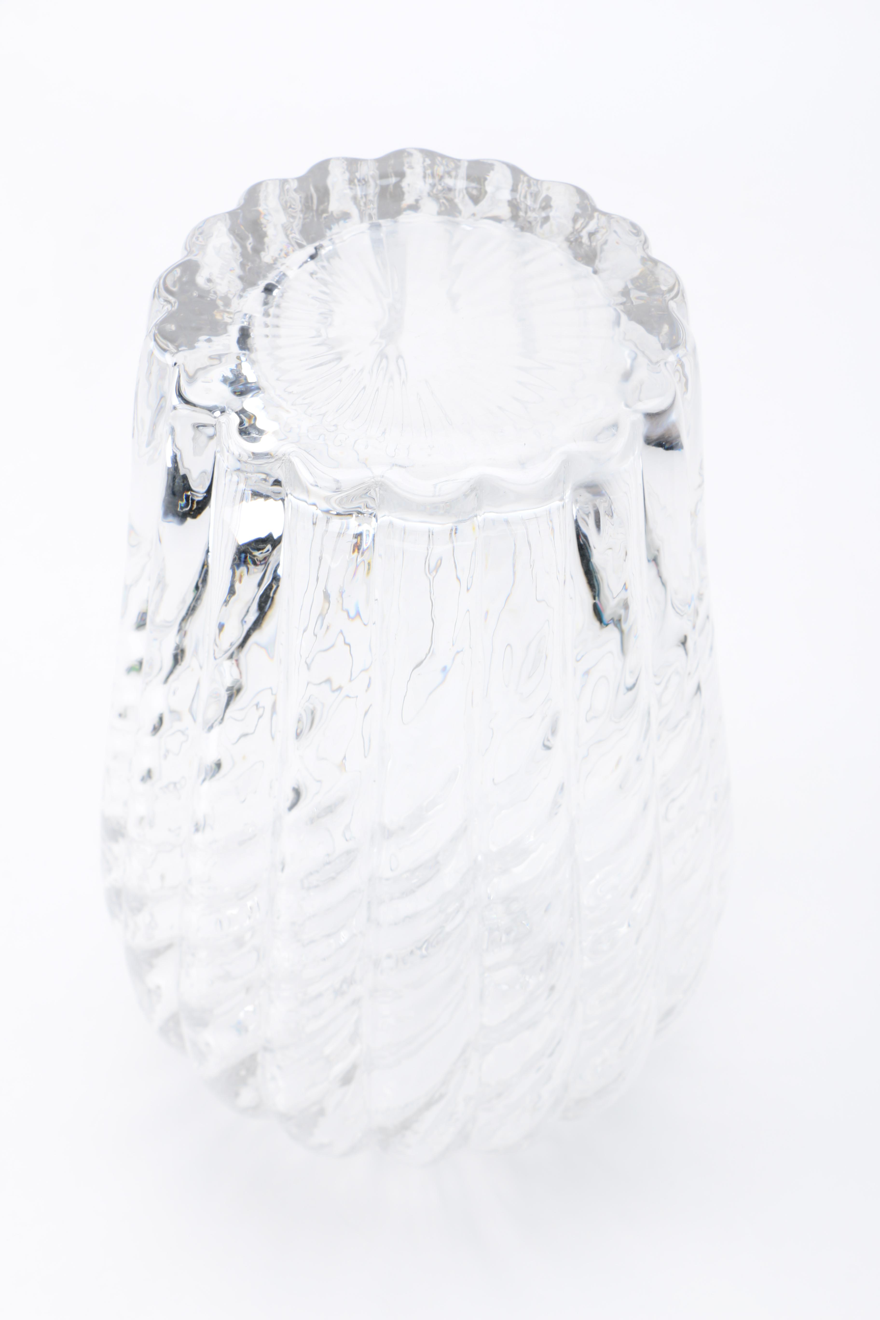 Tiffany and Co. "Oriental" Crystal Vase