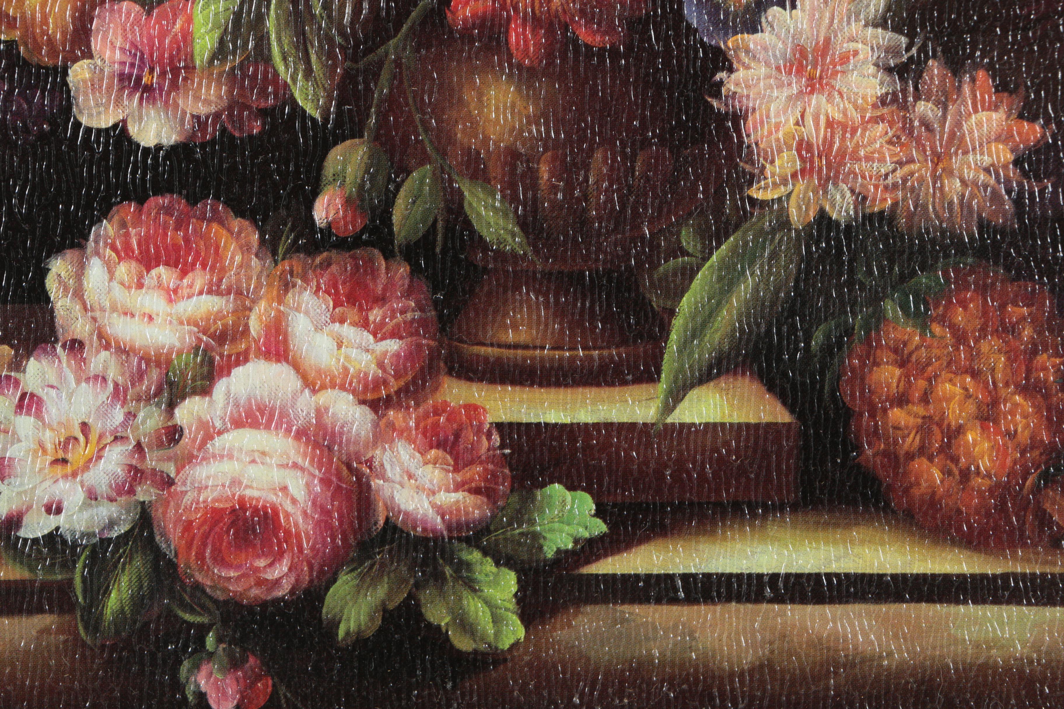 Offset Lithographs of Abundant Flower Still Lifes