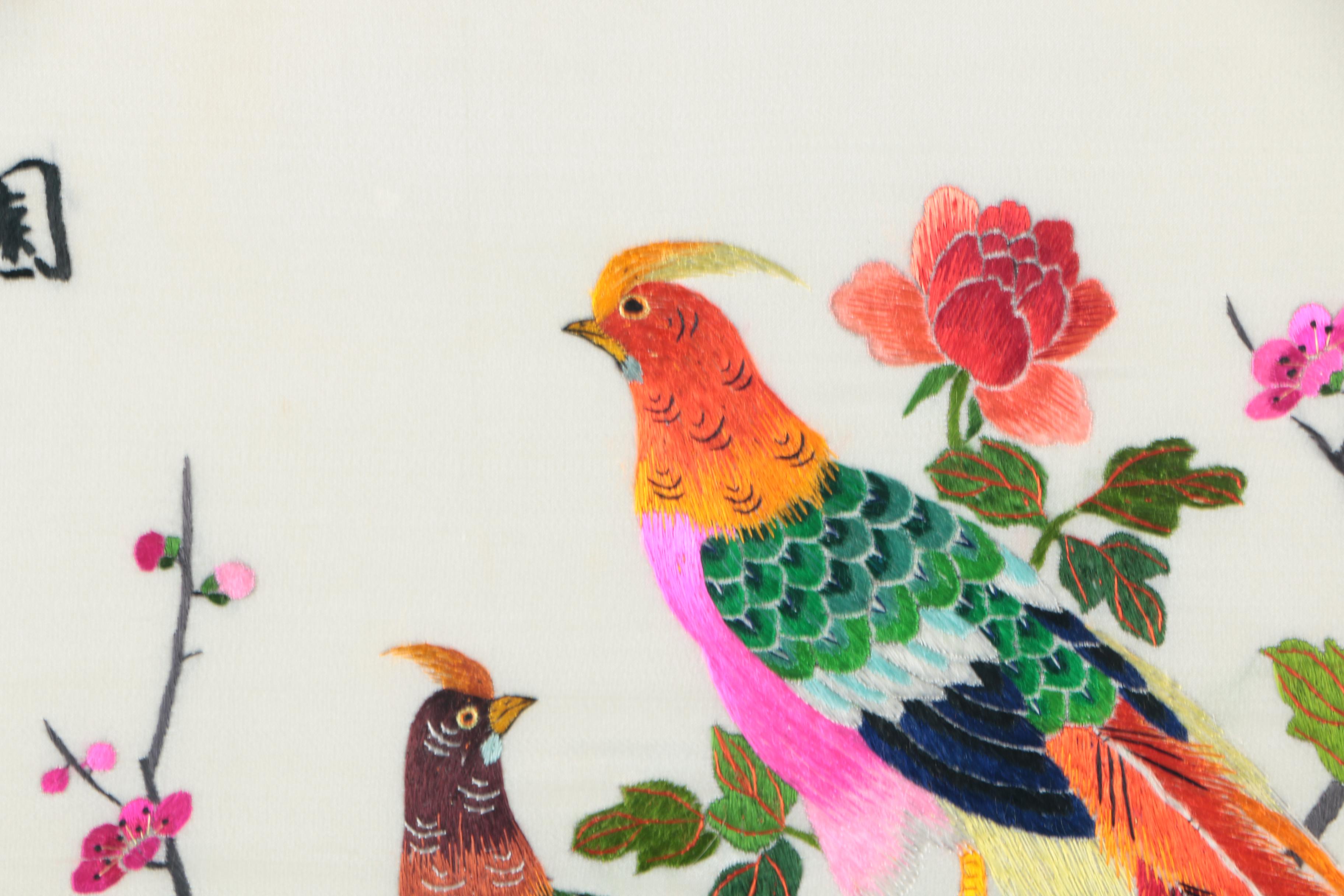 Chinese Bird-and-Flower Embroidery