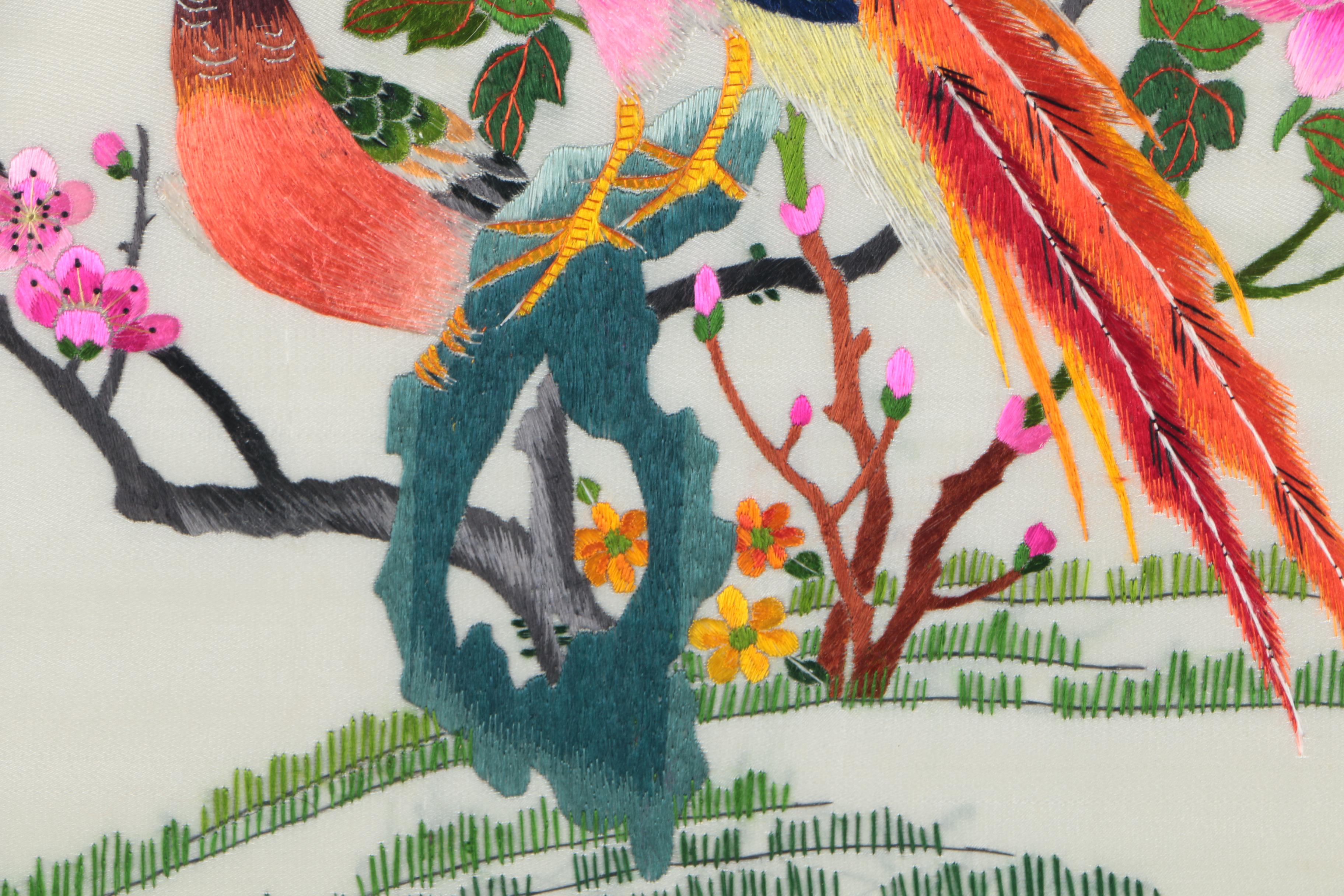 Chinese Bird-and-Flower Embroidery