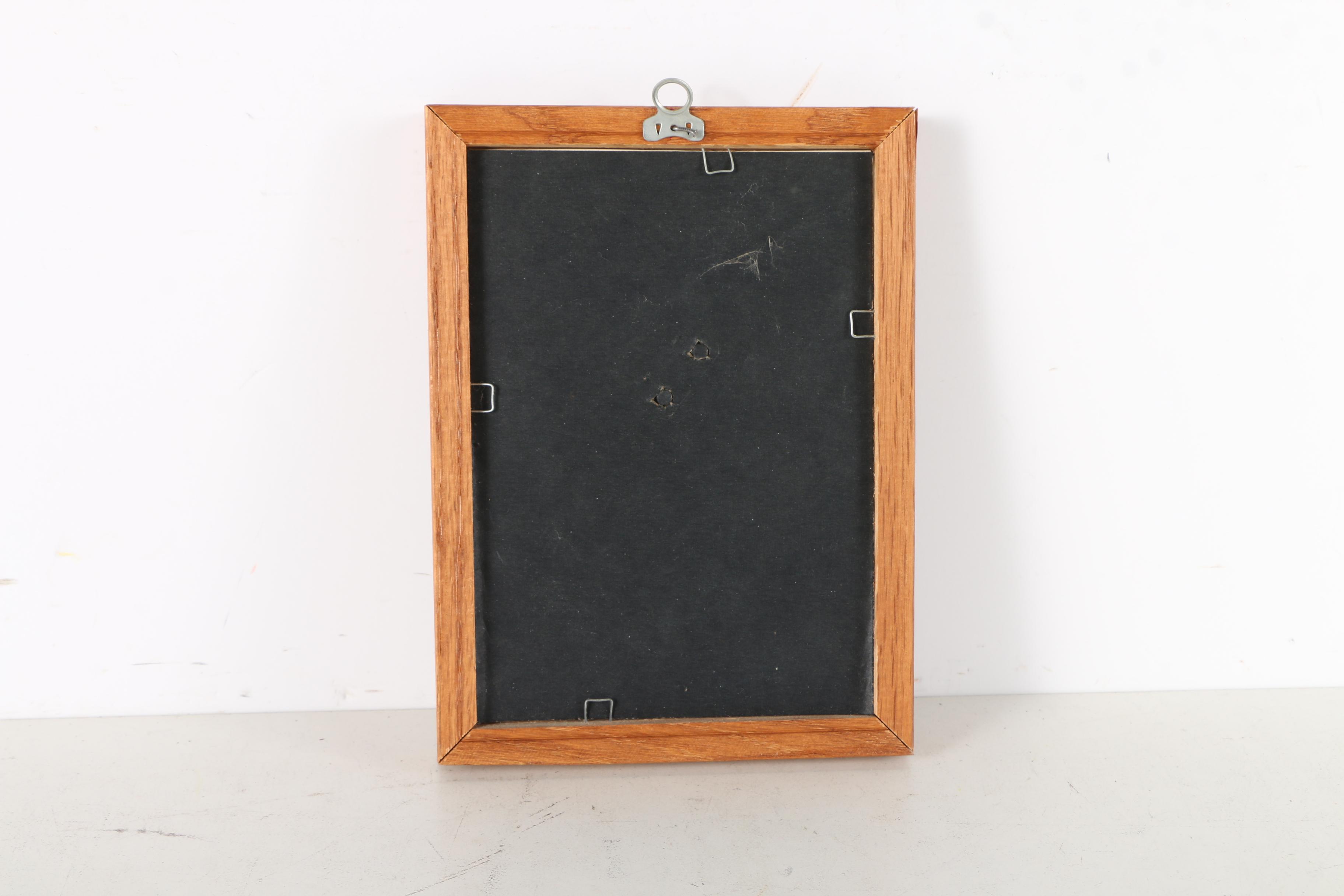 Offset Lithograph of Floral Embroidery