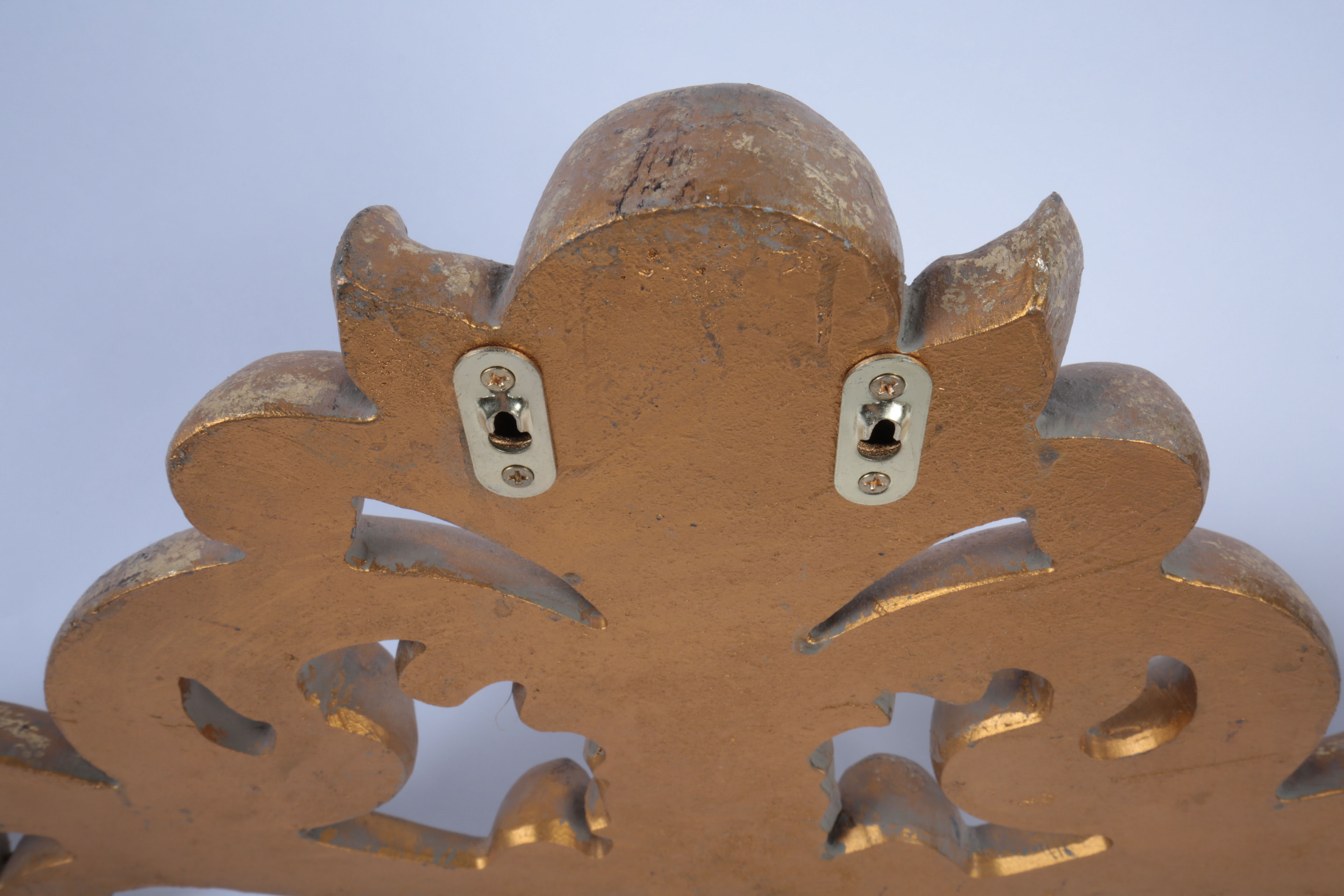 Collection of Ornate Black and Gold Tone Decor