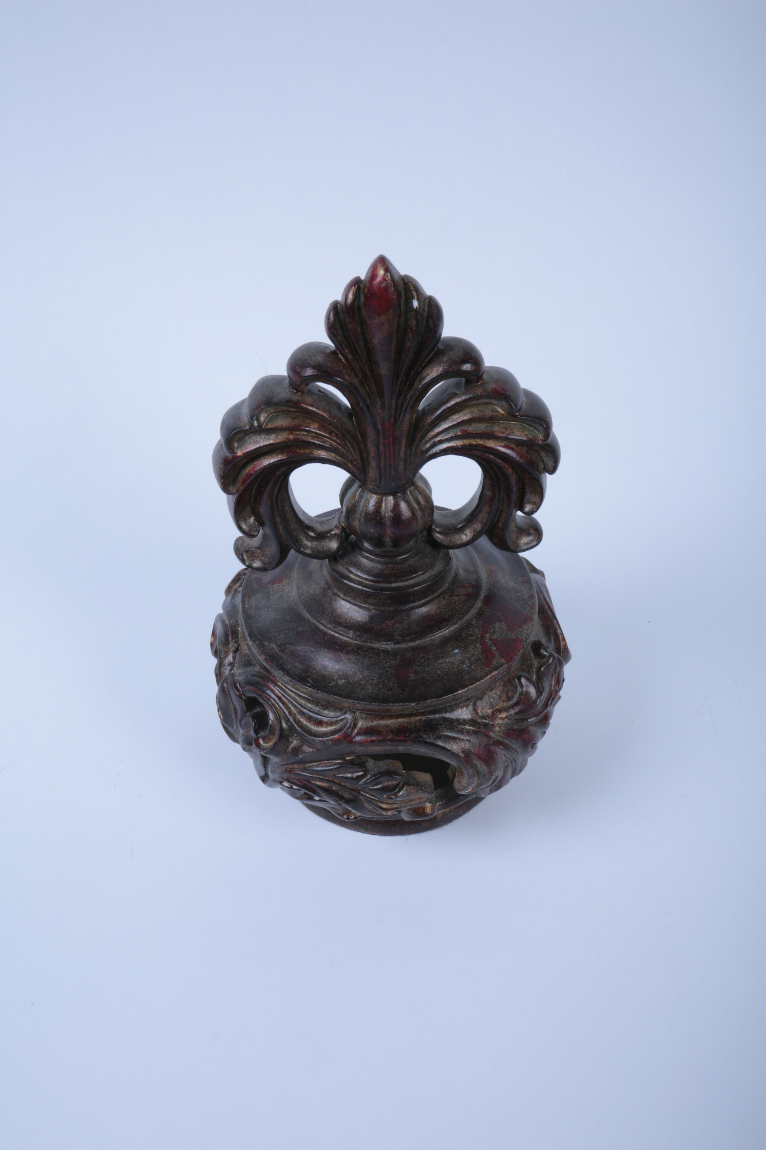 Collection of Ornate Black and Gold Tone Decor