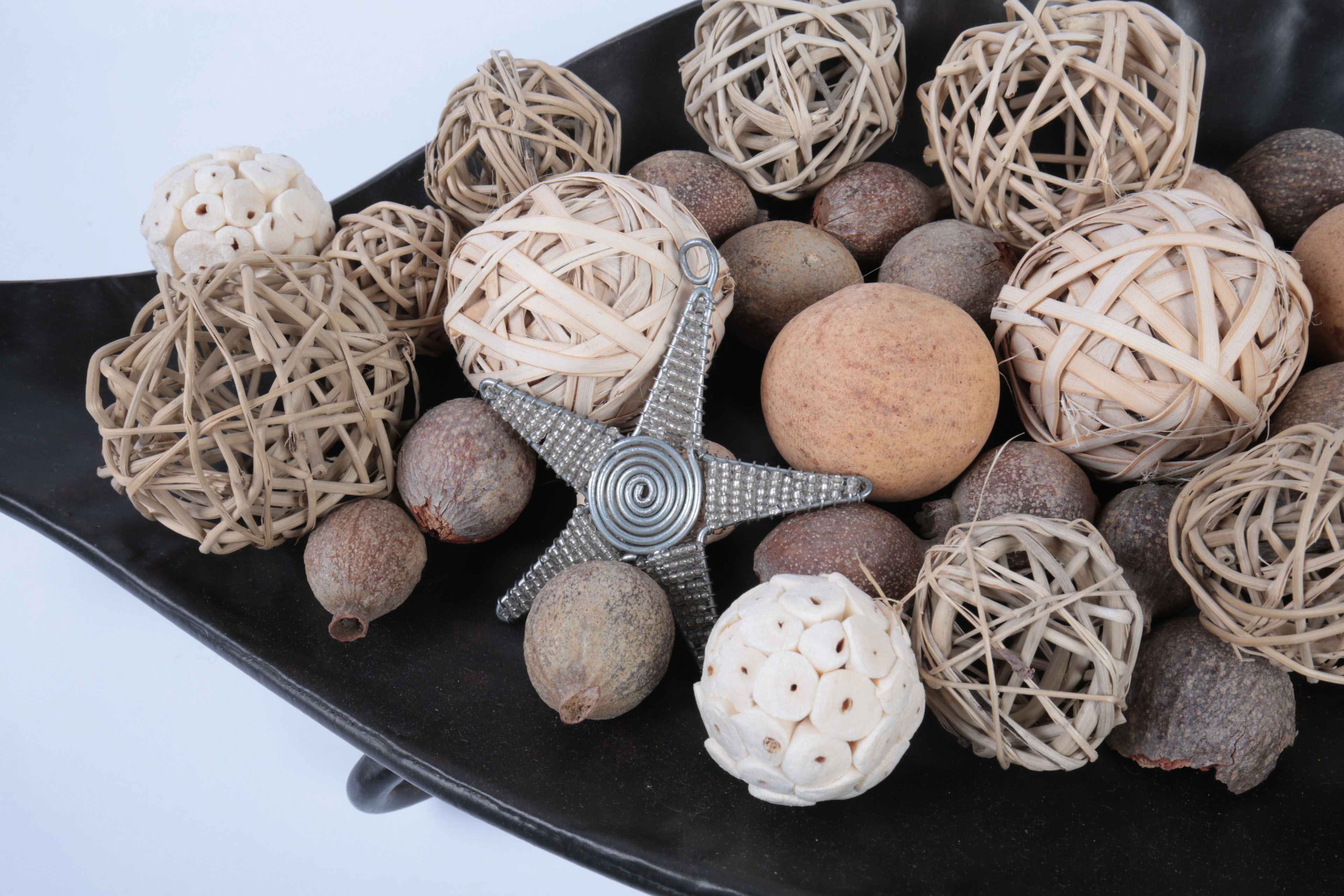 Collection of Ornate Black and Gold Tone Decor