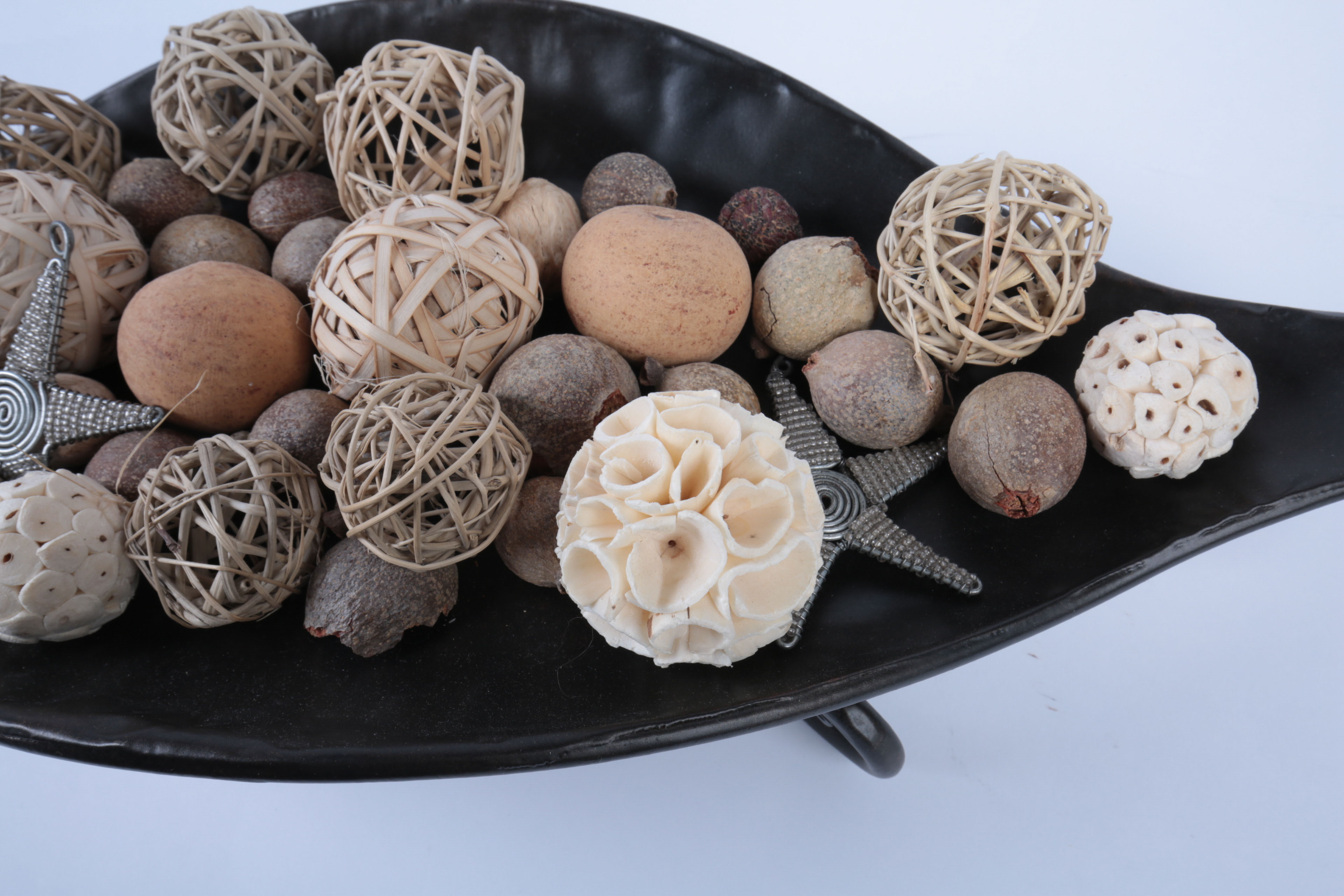 Collection of Ornate Black and Gold Tone Decor