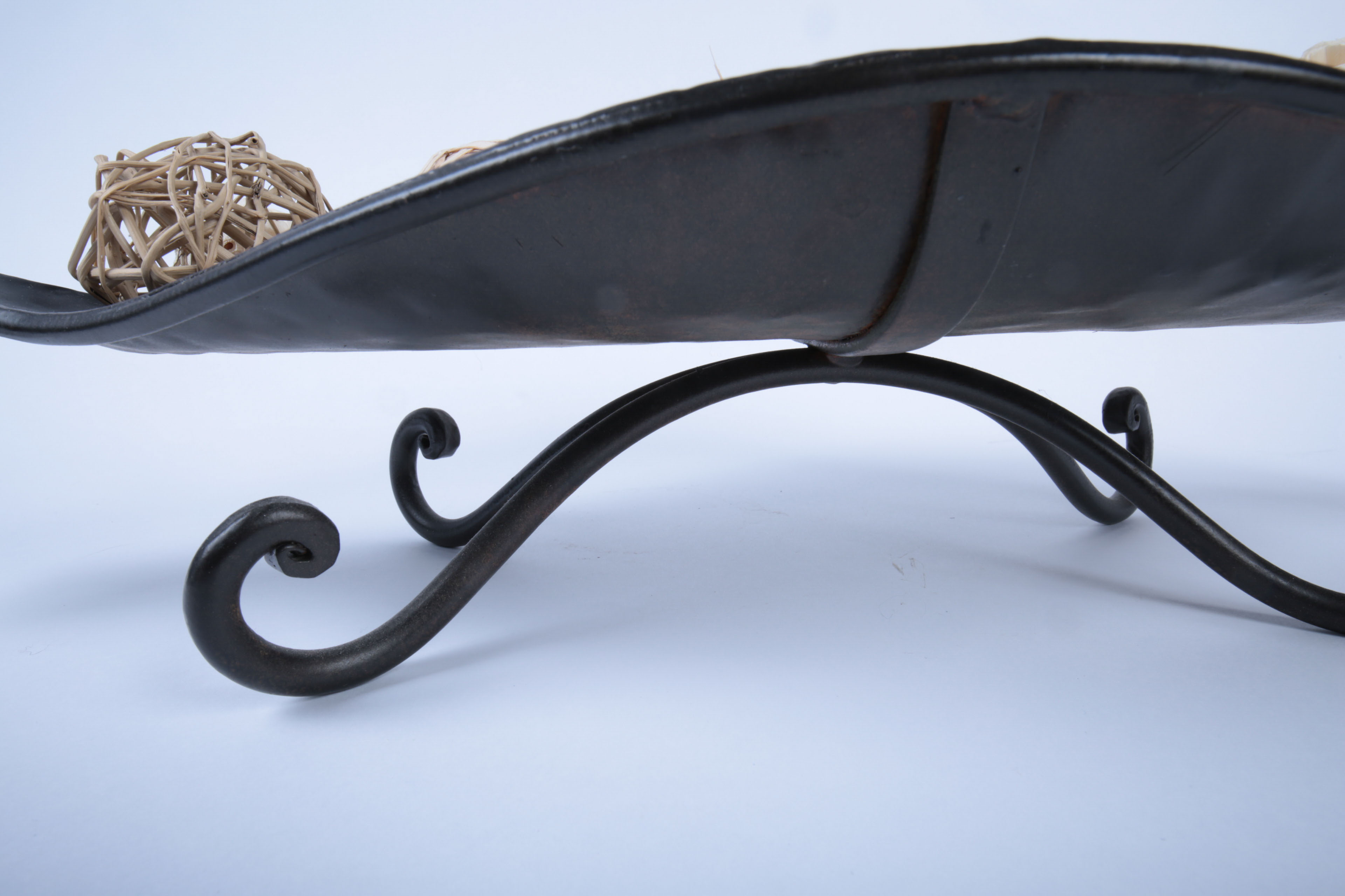 Collection of Ornate Black and Gold Tone Decor