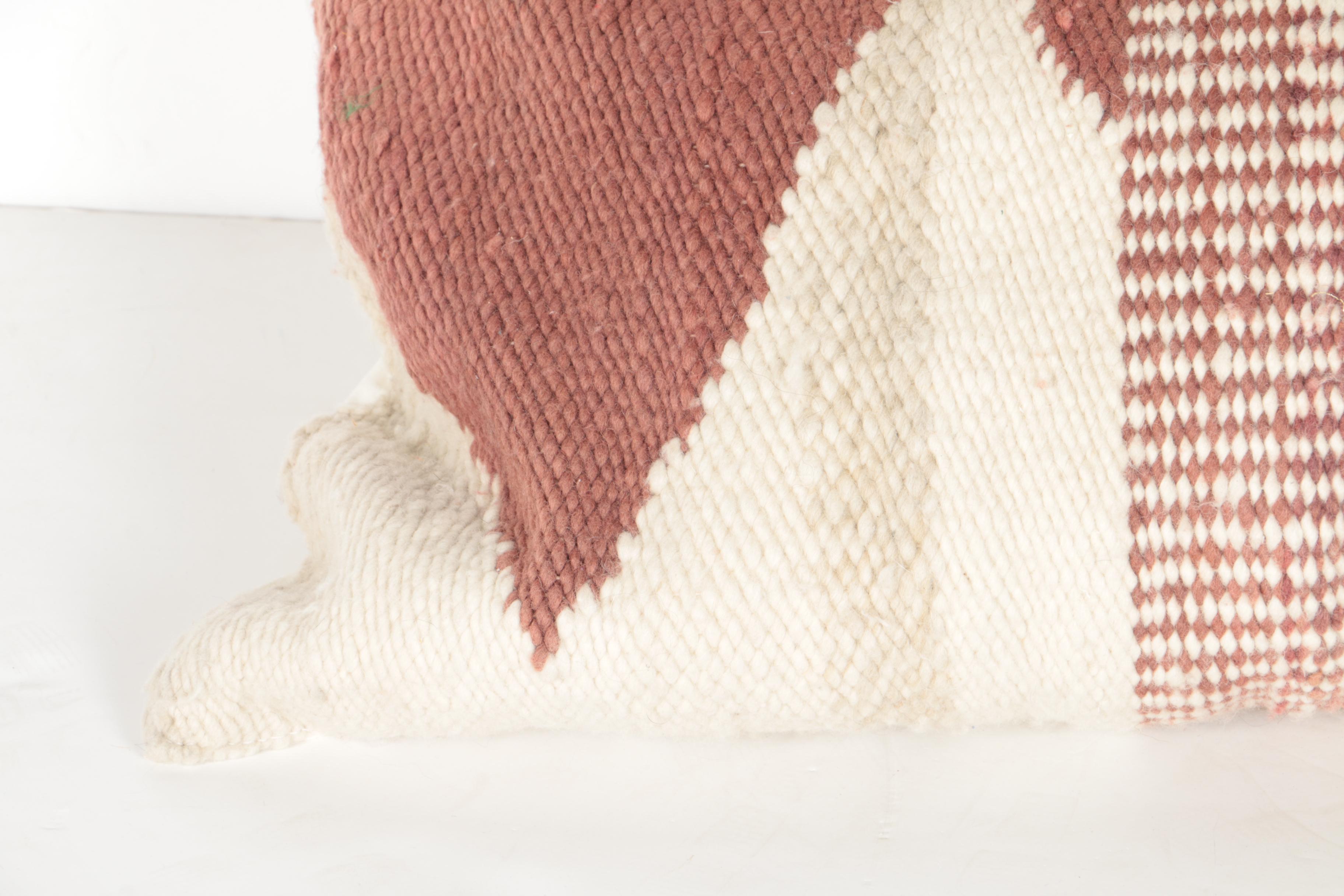 Two Large Pehuen Patagonia Designs Wool Pillows