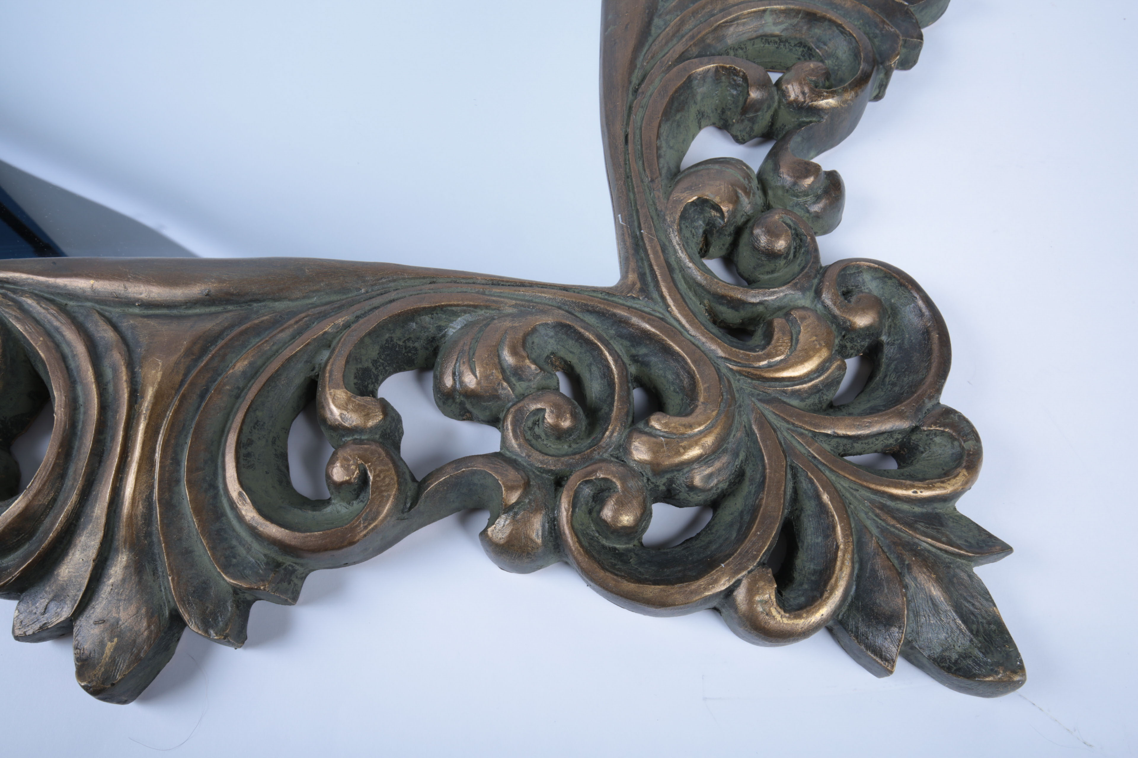 Collection of Ornate Black and Gold Tone Decor