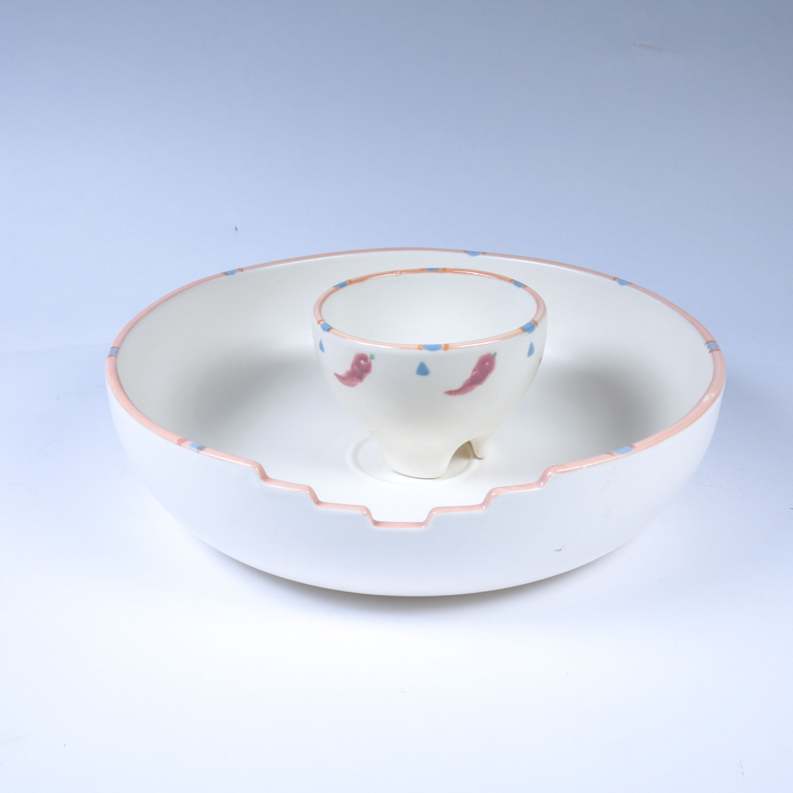 Southwest-Style Ceramic Chip and Dip Set