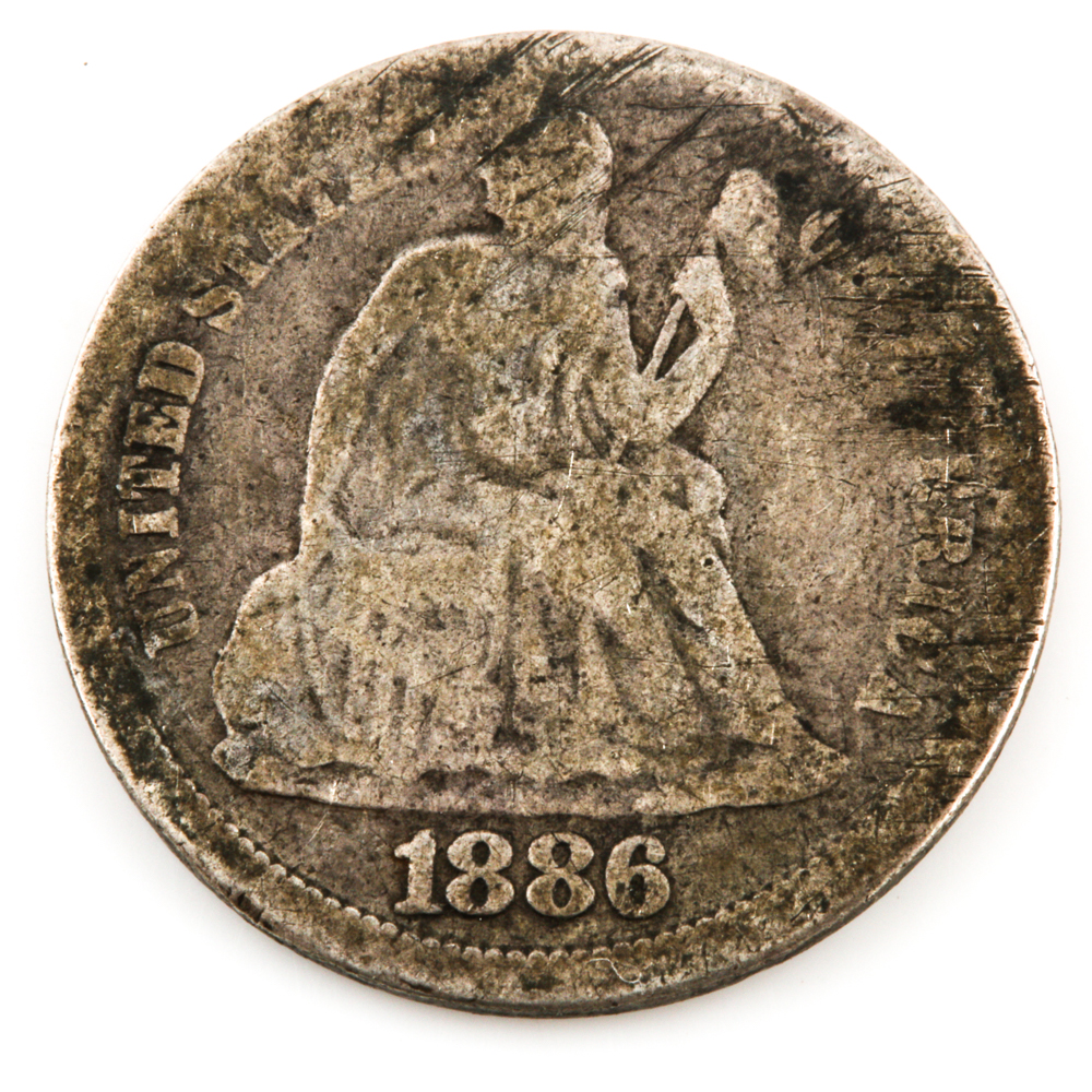 Group of 16 Seated Liberty Silver Dimes