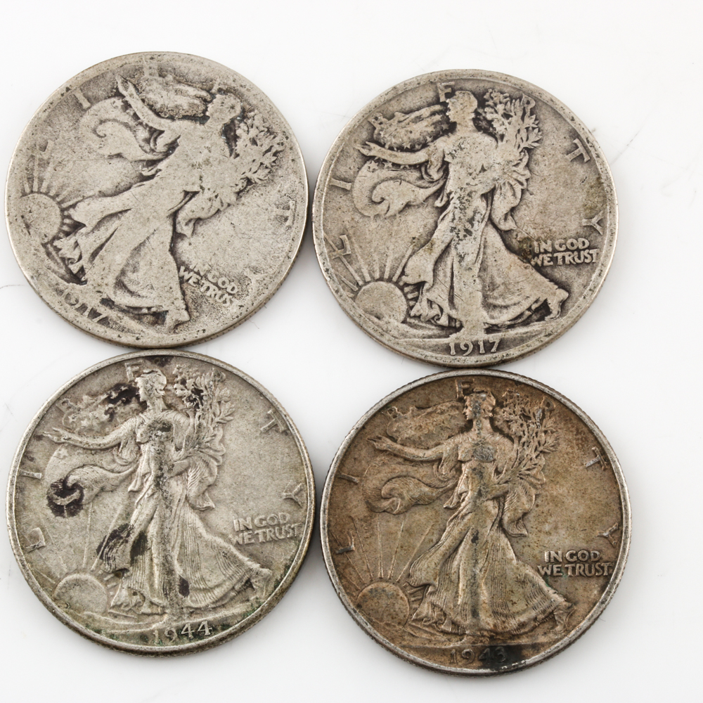 Group of 23 Walking Liberty Silver Half Dollars