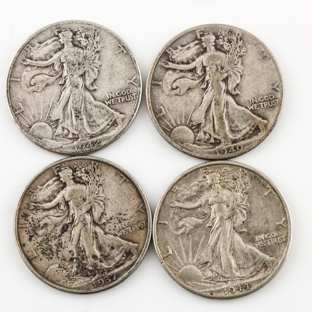 Group of 23 Walking Liberty Silver Half Dollars