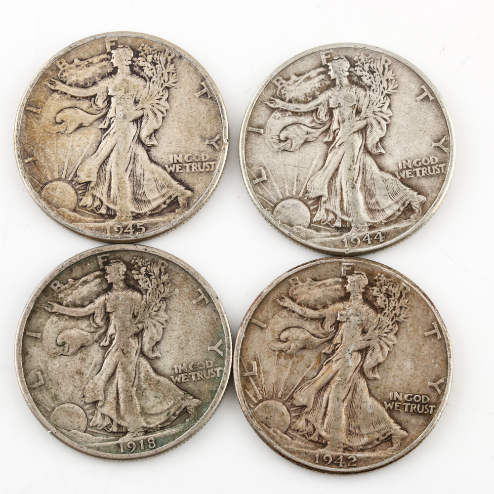 Group of 23 Walking Liberty Silver Half Dollars