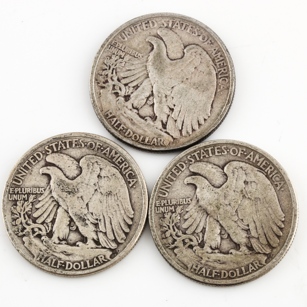 Group of 23 Walking Liberty Silver Half Dollars