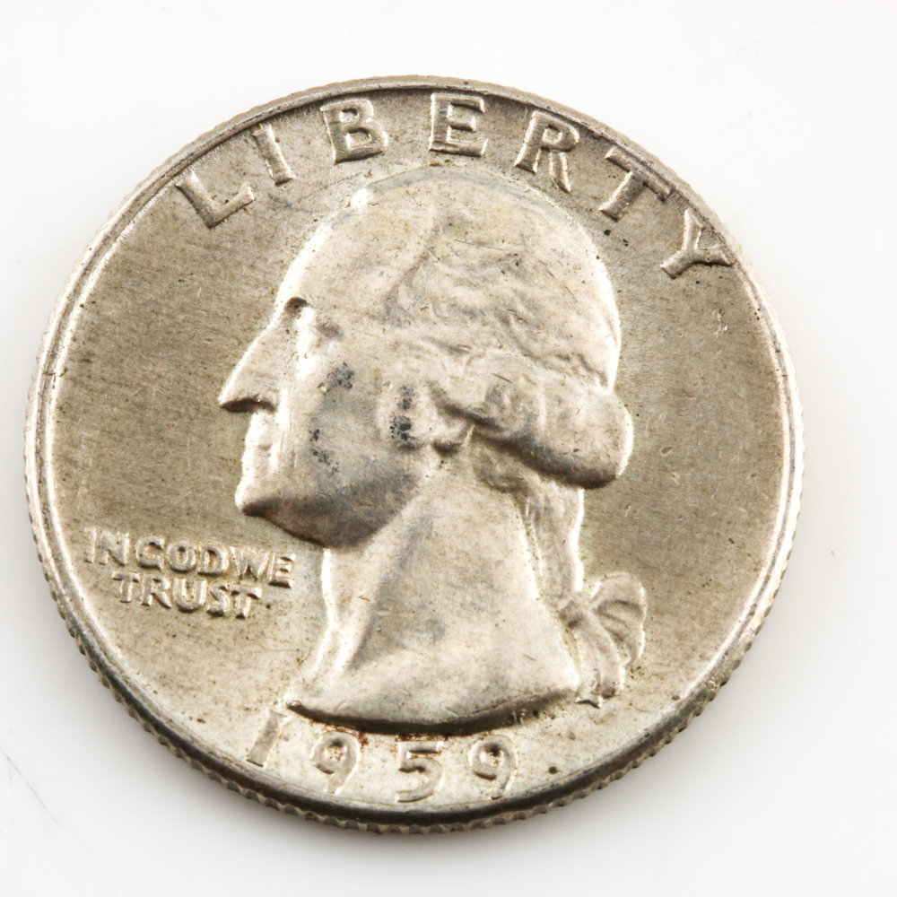 Group of 27 Various George Washington Silver Quarters