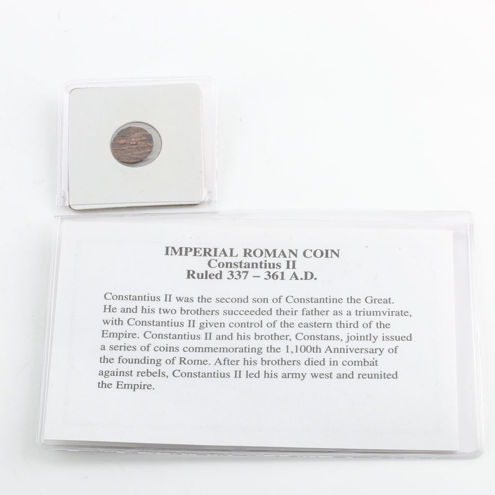 Imperial Roman Copper Coin of Constantius II