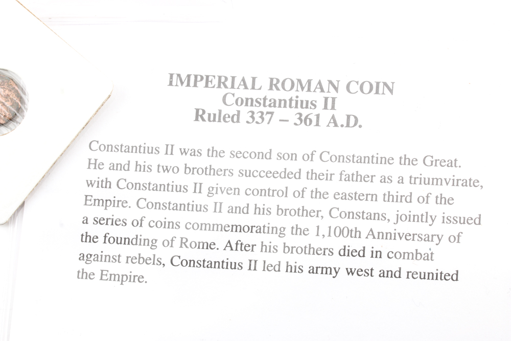 Imperial Roman Copper Coin of Constantius II