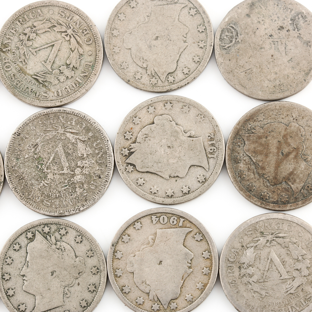 Group of 22 Liberty Nickels
