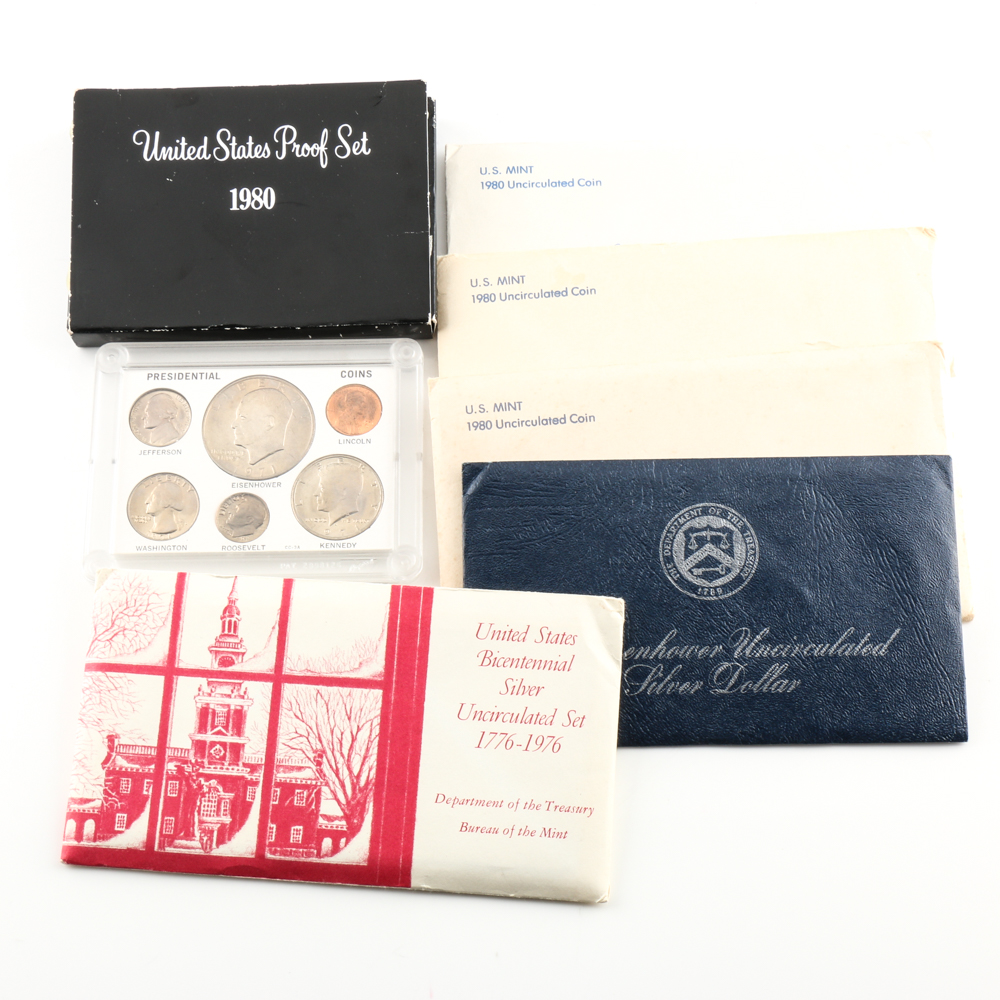 Group of U.S. Proof and Uncirculated Sets