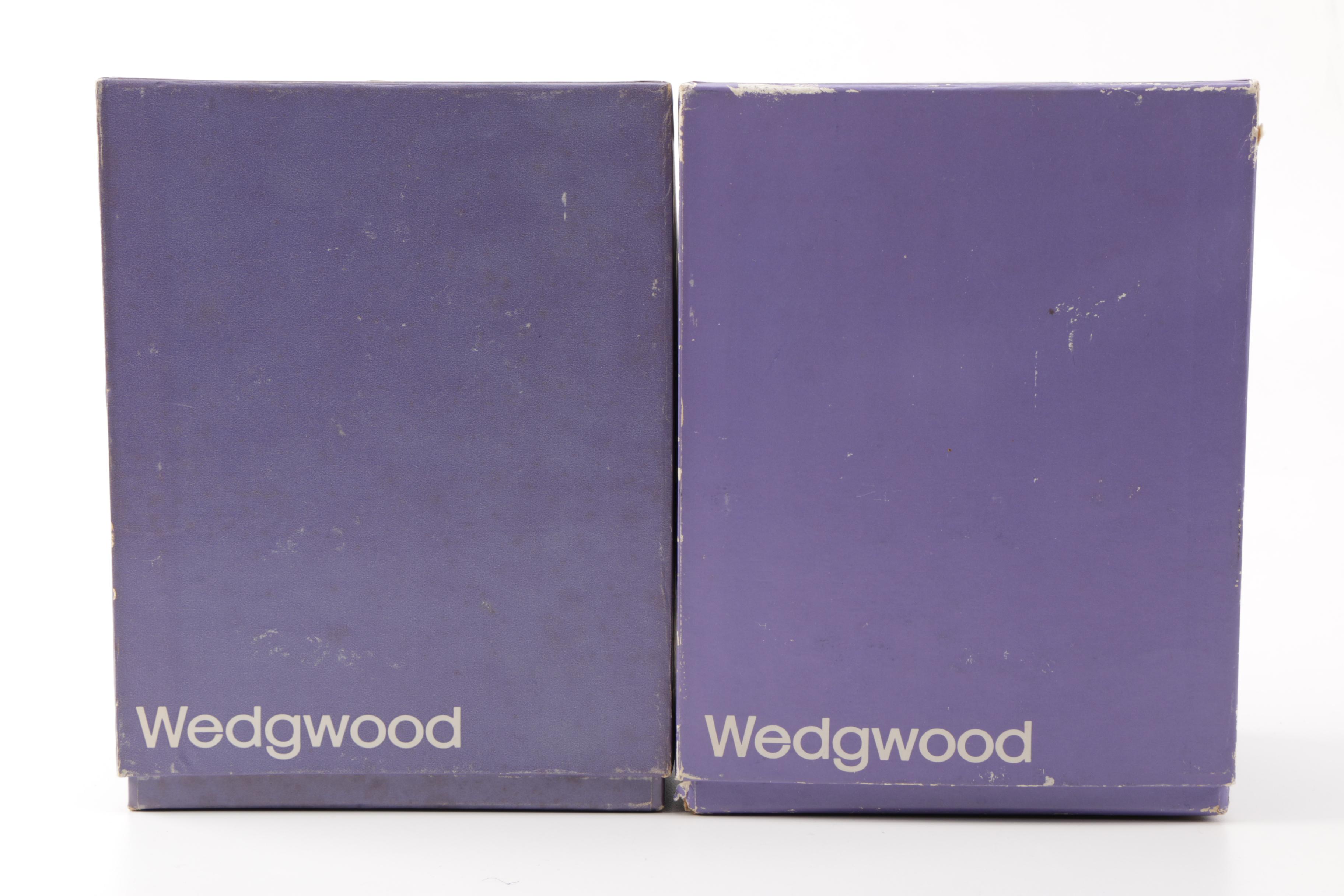 Wedgwood Black Basalt Busts of Lincoln and Eisenhower