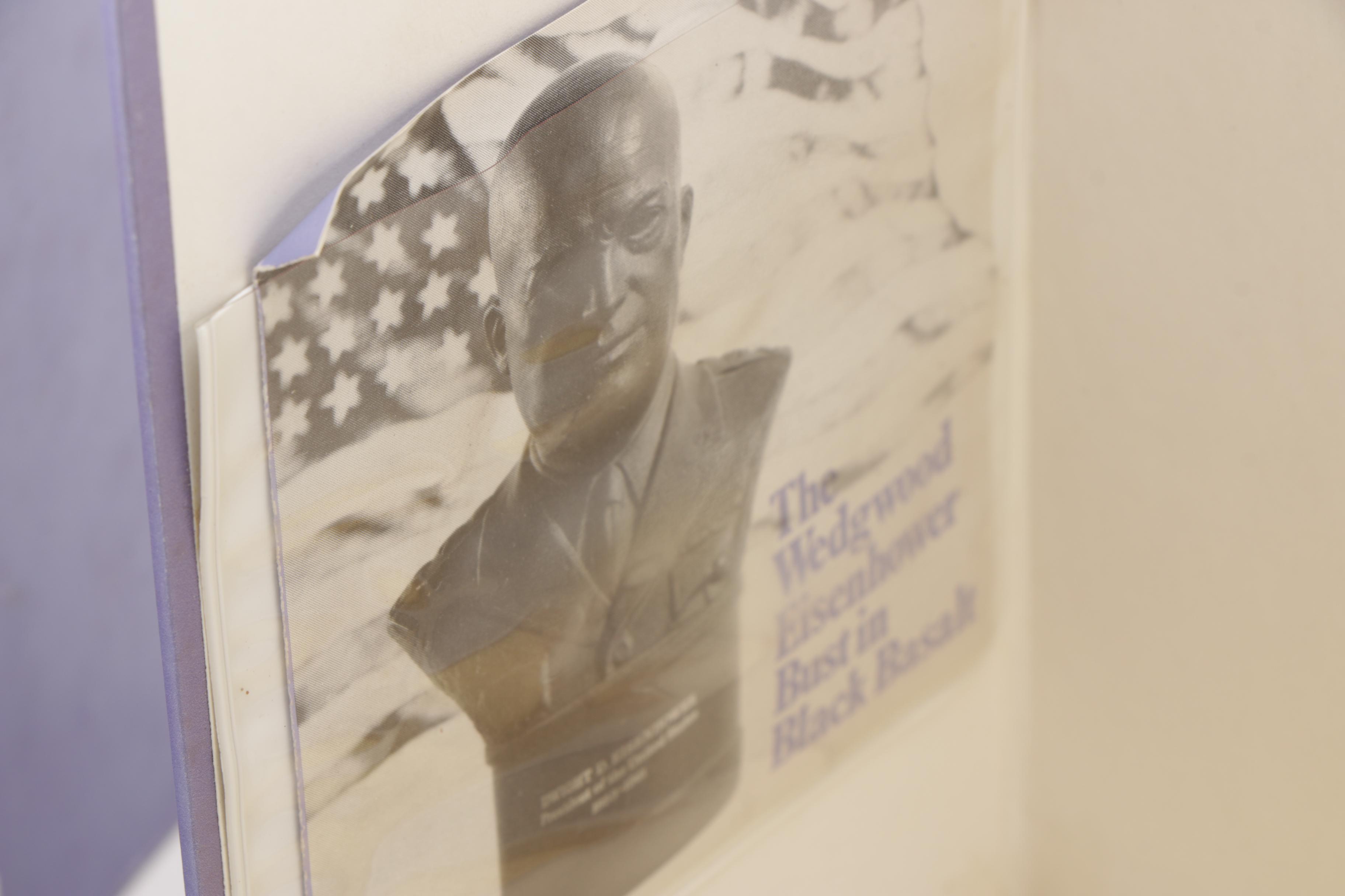 Wedgwood Black Basalt Busts of Lincoln and Eisenhower