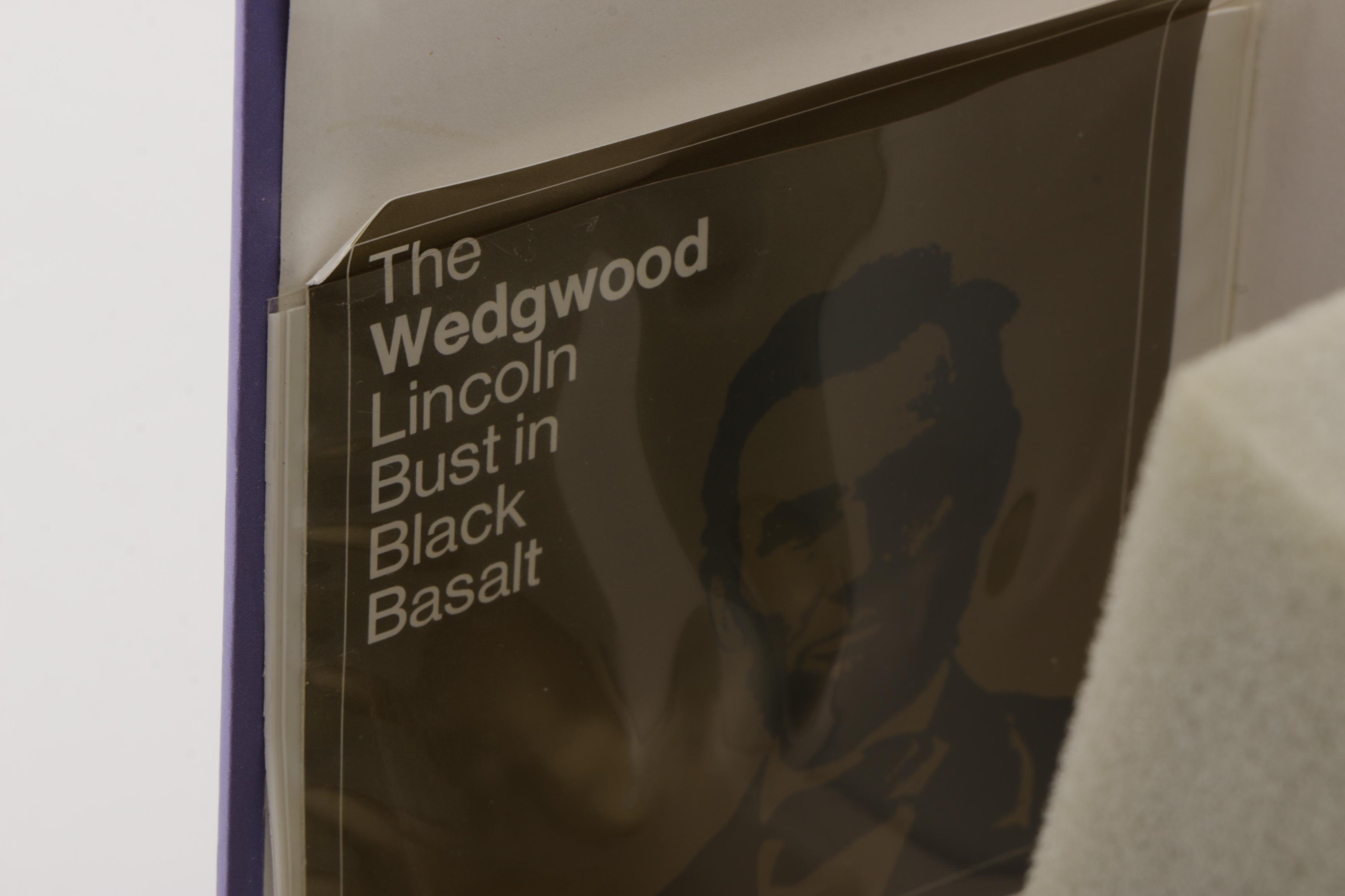 Wedgwood Black Basalt Busts of Lincoln and Eisenhower