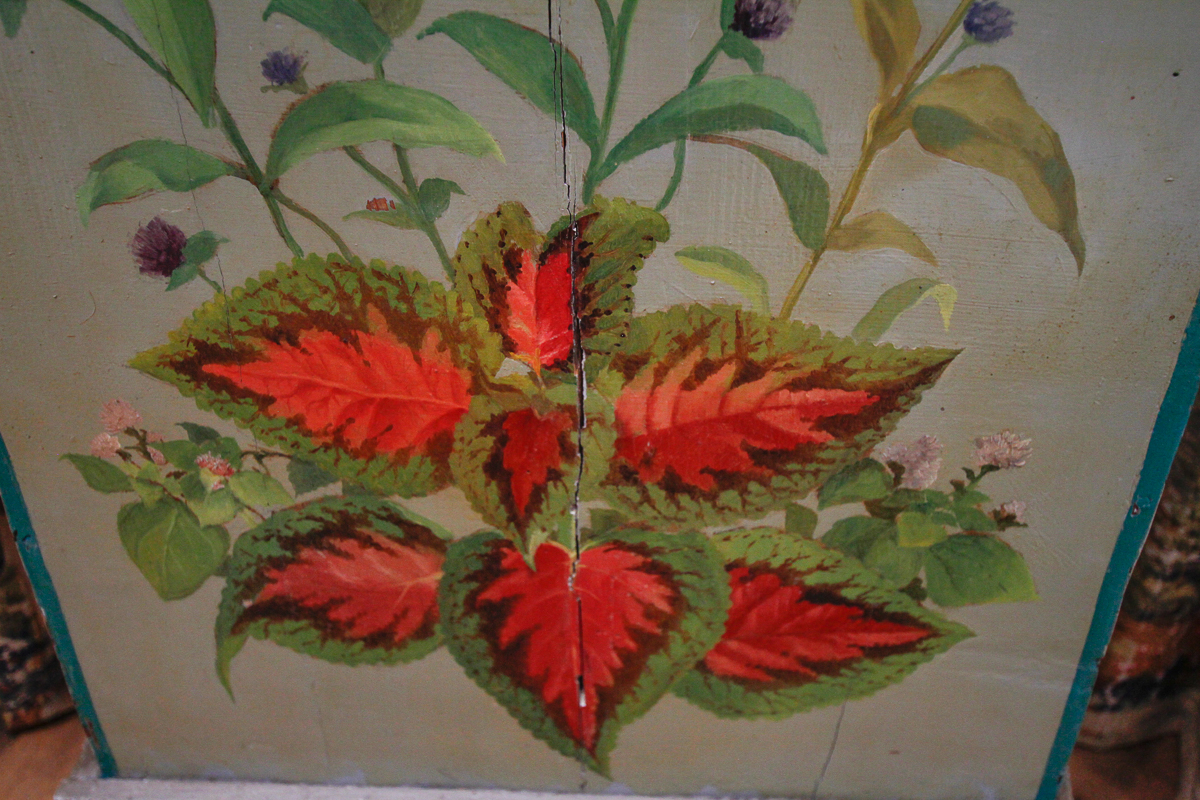 Antique French Morbier Style Painted Tall Case Clock