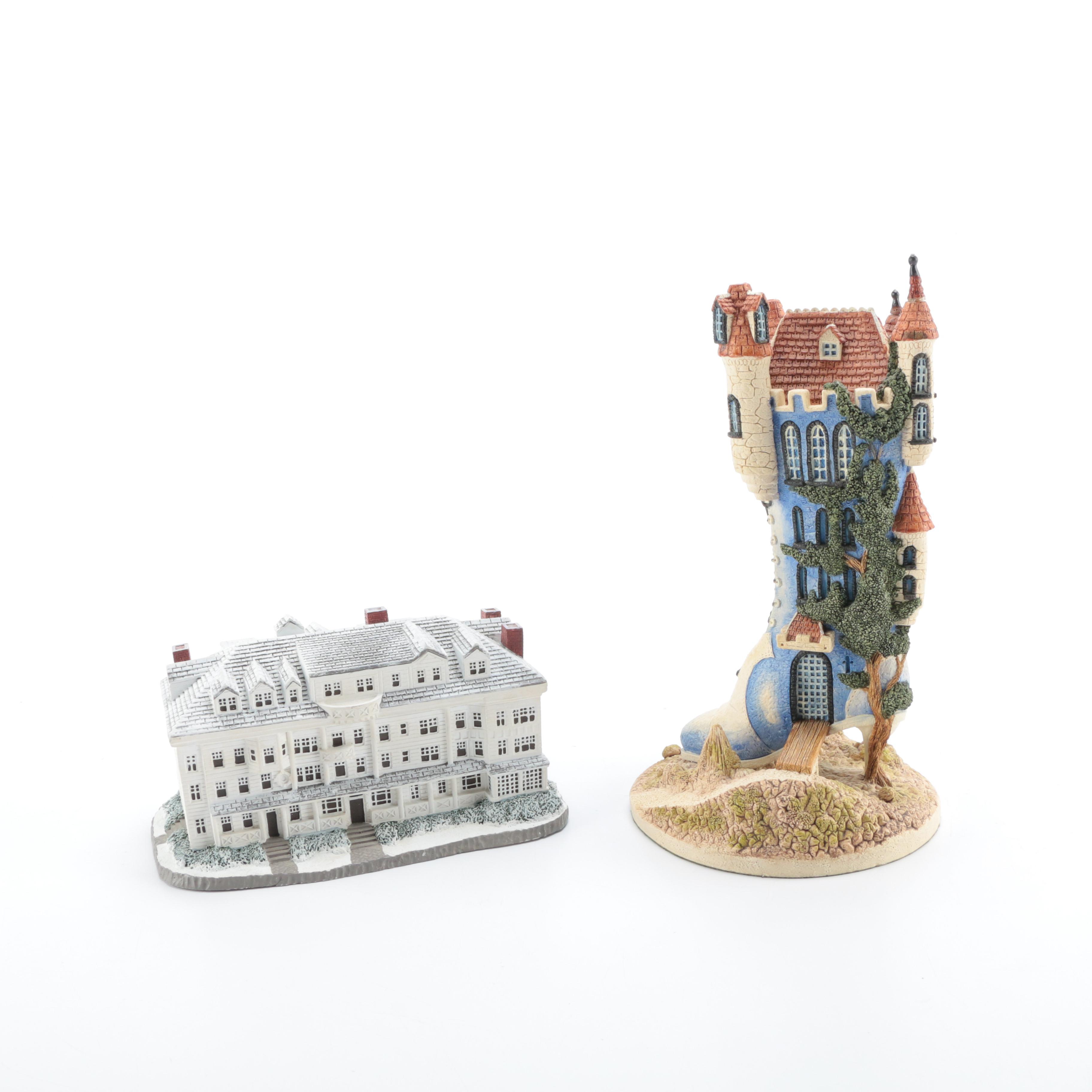 Norman Rockwell and Jon Herbert House Figurines