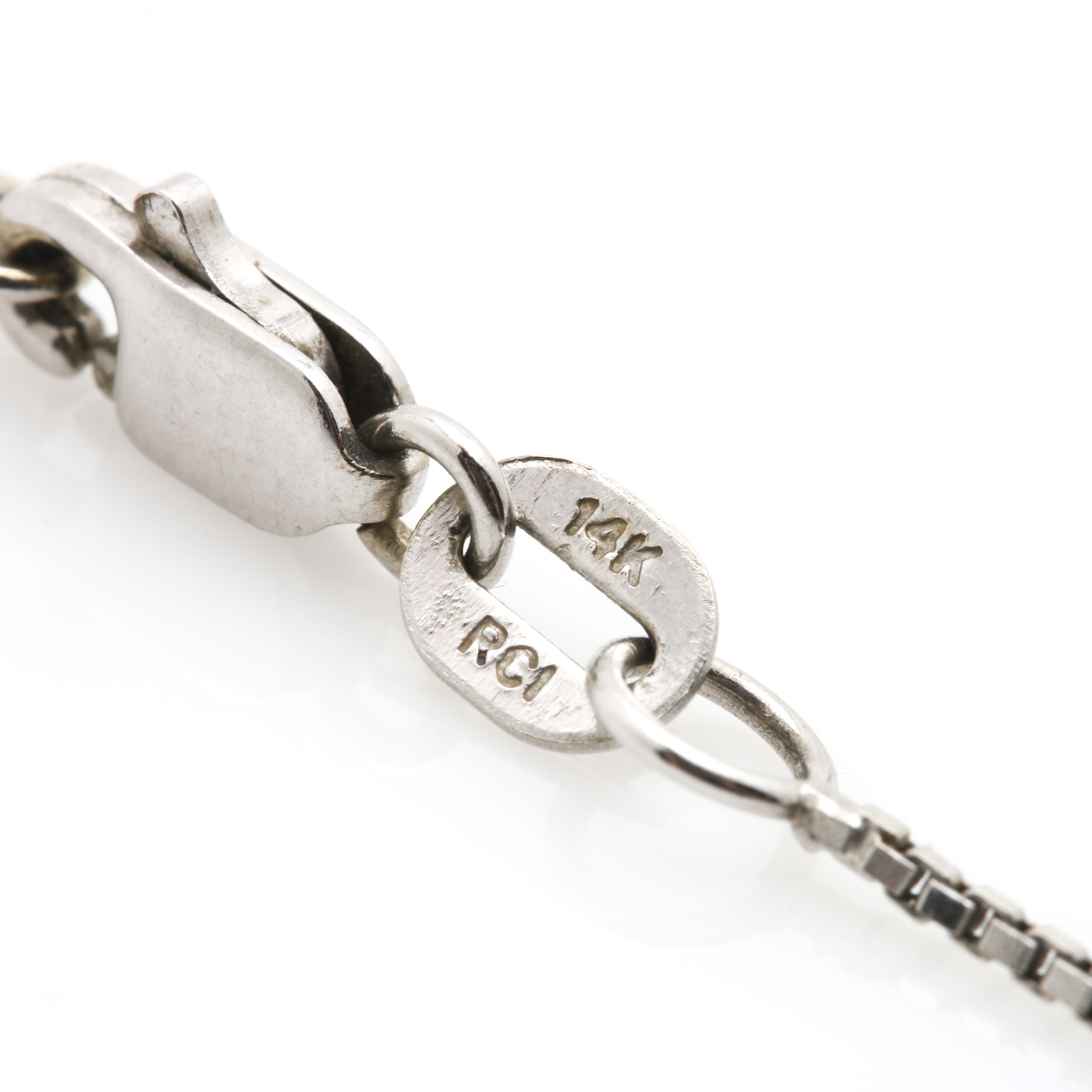 14K Two Tone Double Heart Pendant Necklace