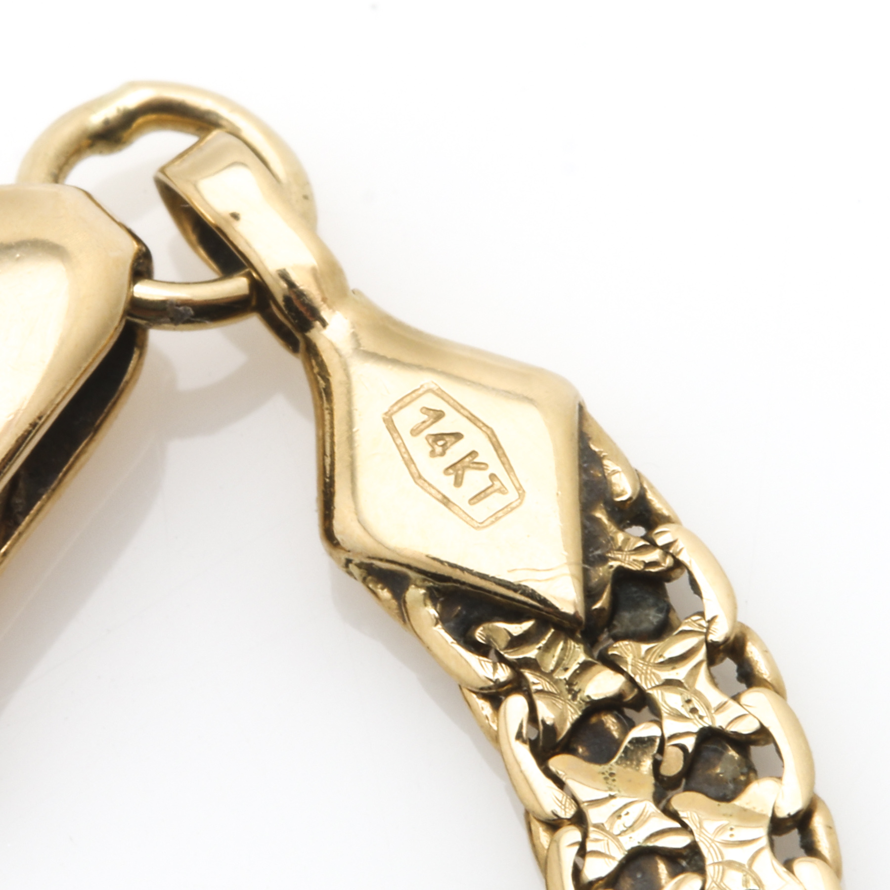 14K Yellow Gold Woven Mesh Bracelet