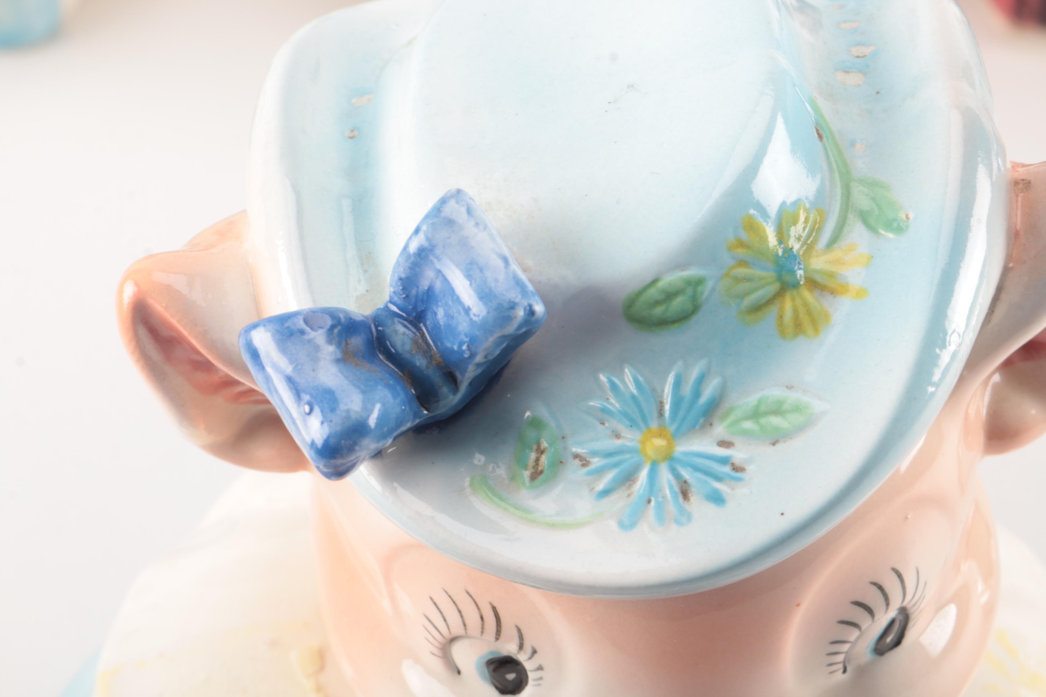 Vintage Ceramic Cookie Jars Featuring Shawnee and Metlox