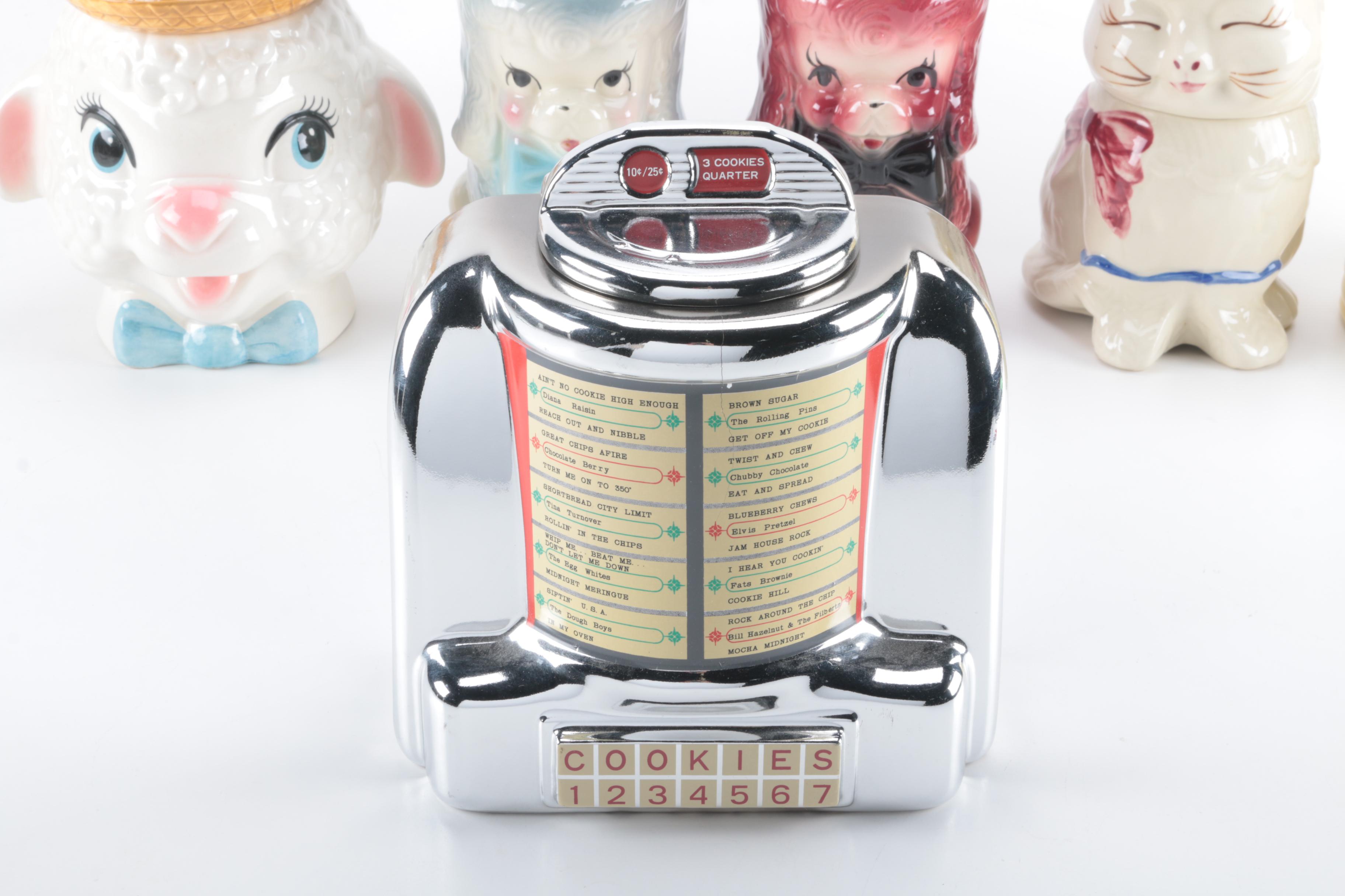 Vintage Ceramic Cookie Jars Featuring Shawnee and Metlox