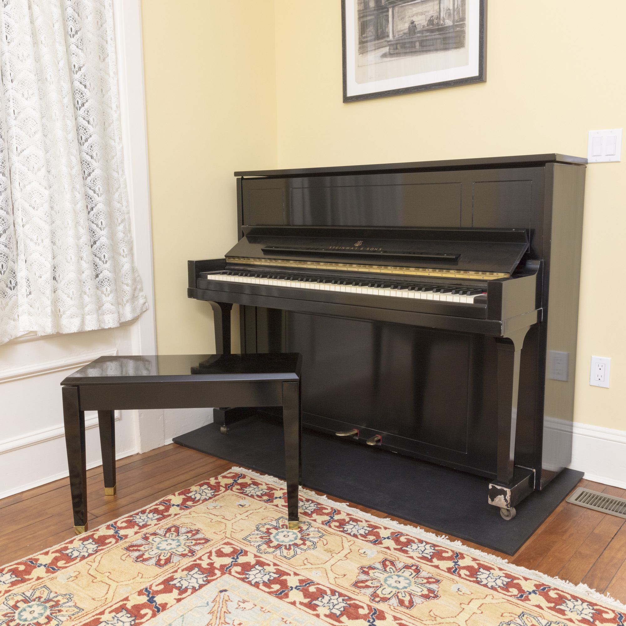 1954 Steinway & Sons Studio Piano and Matching Bench