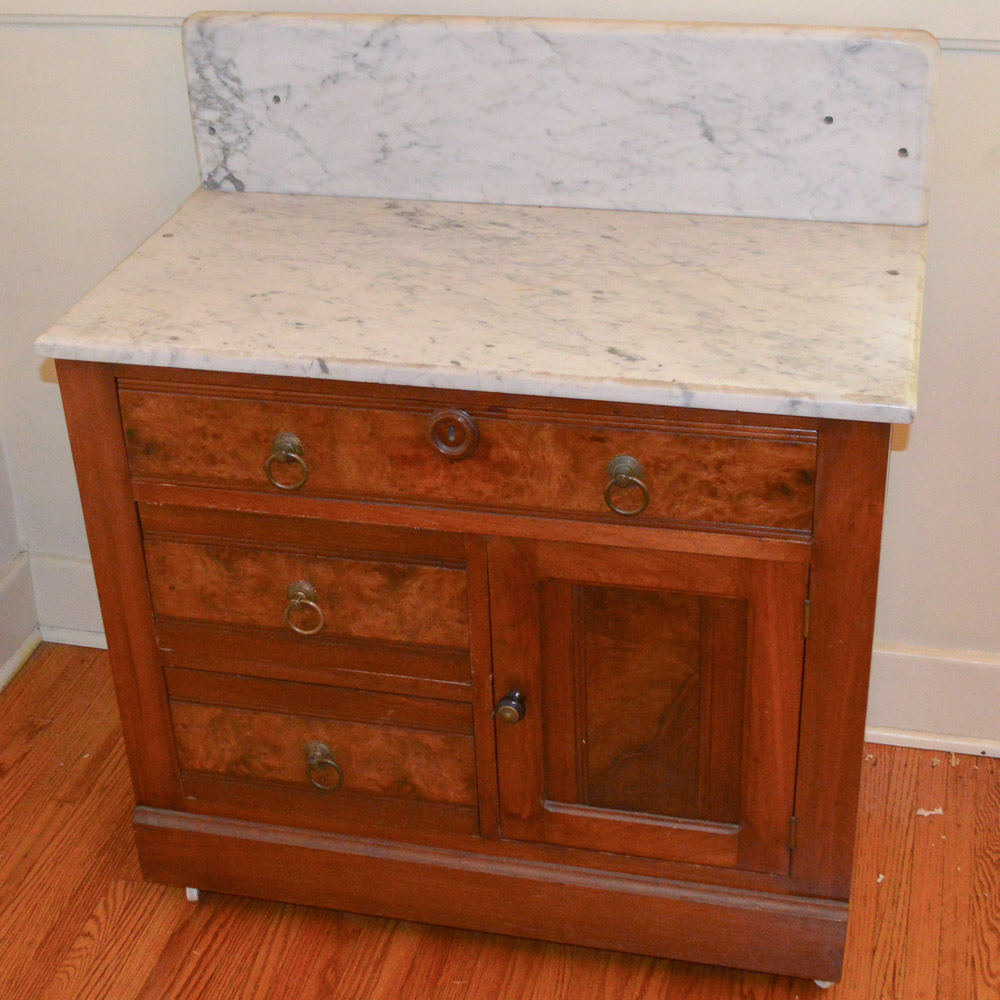 Antique Victorian Marble Top Washstand