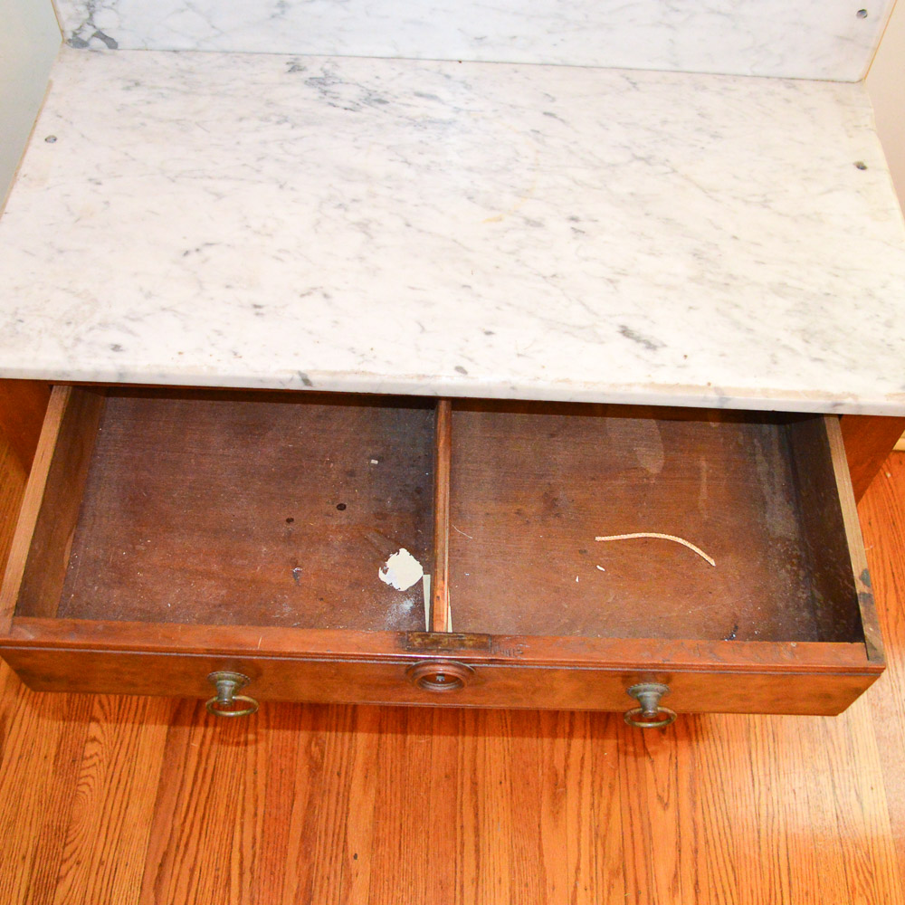Antique Victorian Marble Top Washstand