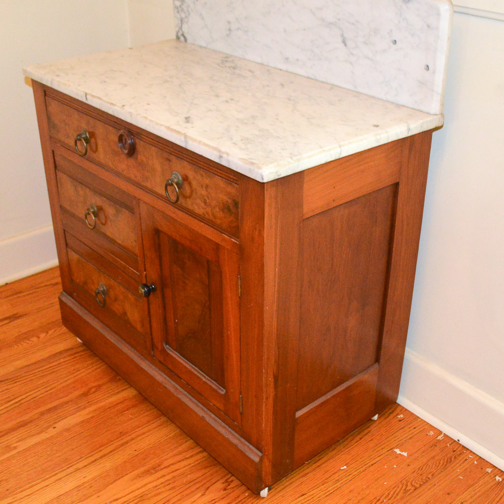 Antique Victorian Marble Top Washstand