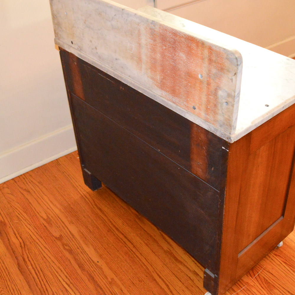 Antique Victorian Marble Top Washstand