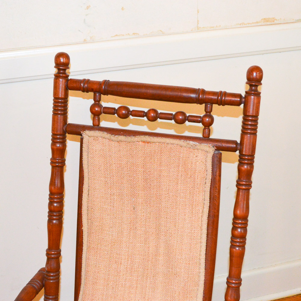 Antique Eastlake Style Platform Rocking Chair