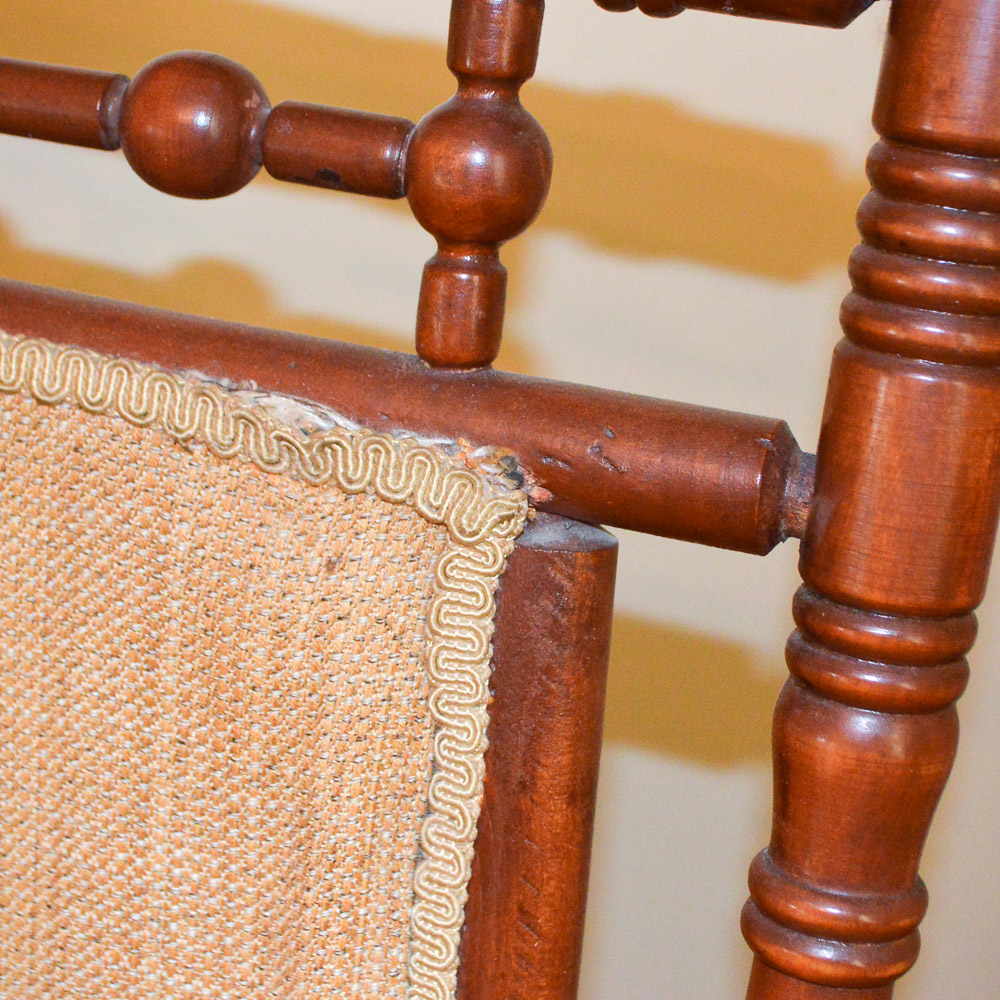 Antique Eastlake Style Platform Rocking Chair