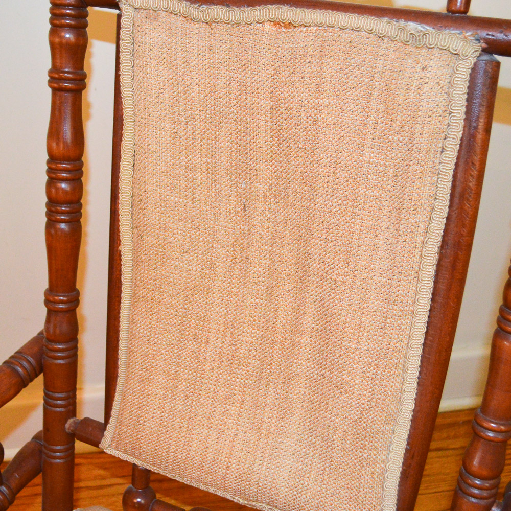 Antique Eastlake Style Platform Rocking Chair