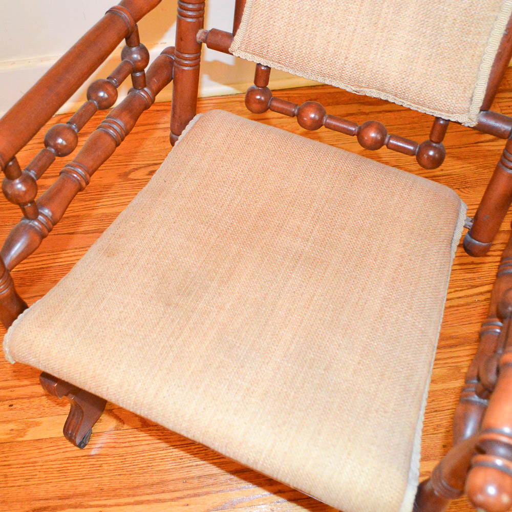 Antique Eastlake Style Platform Rocking Chair