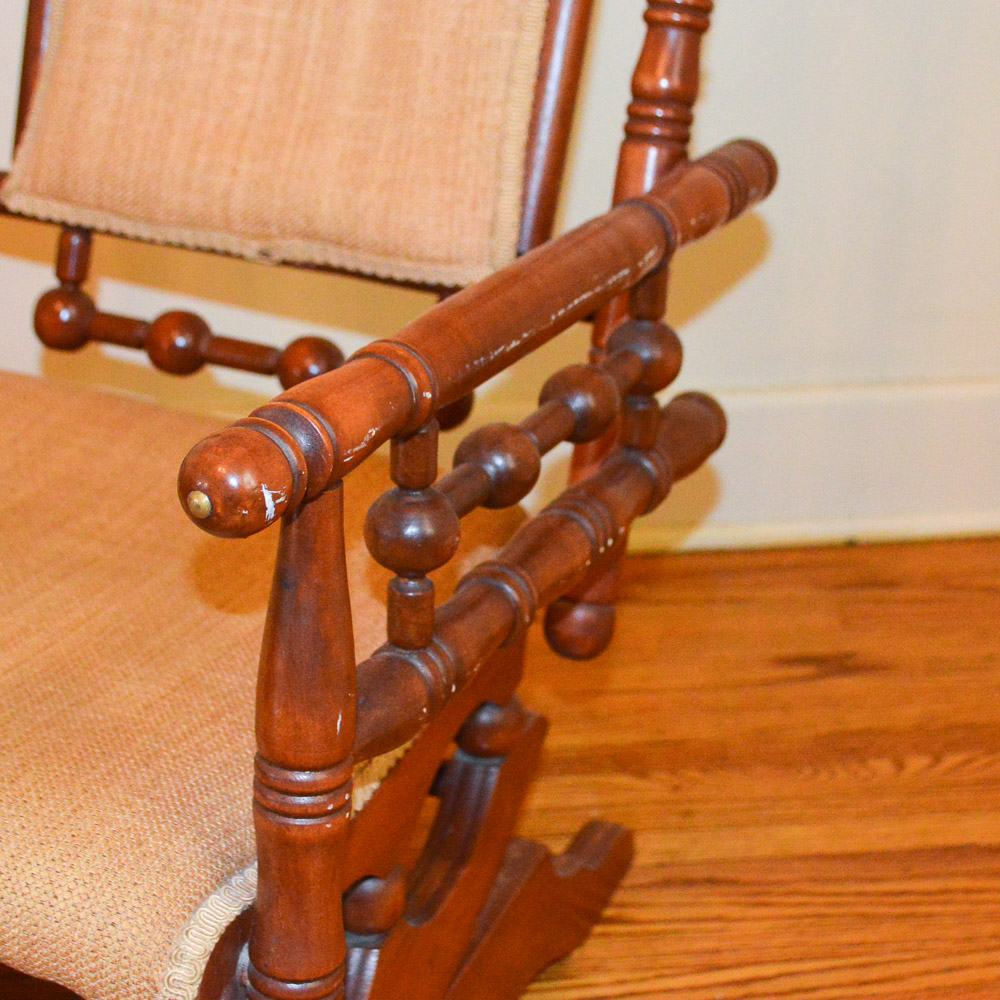 Antique Eastlake Style Platform Rocking Chair