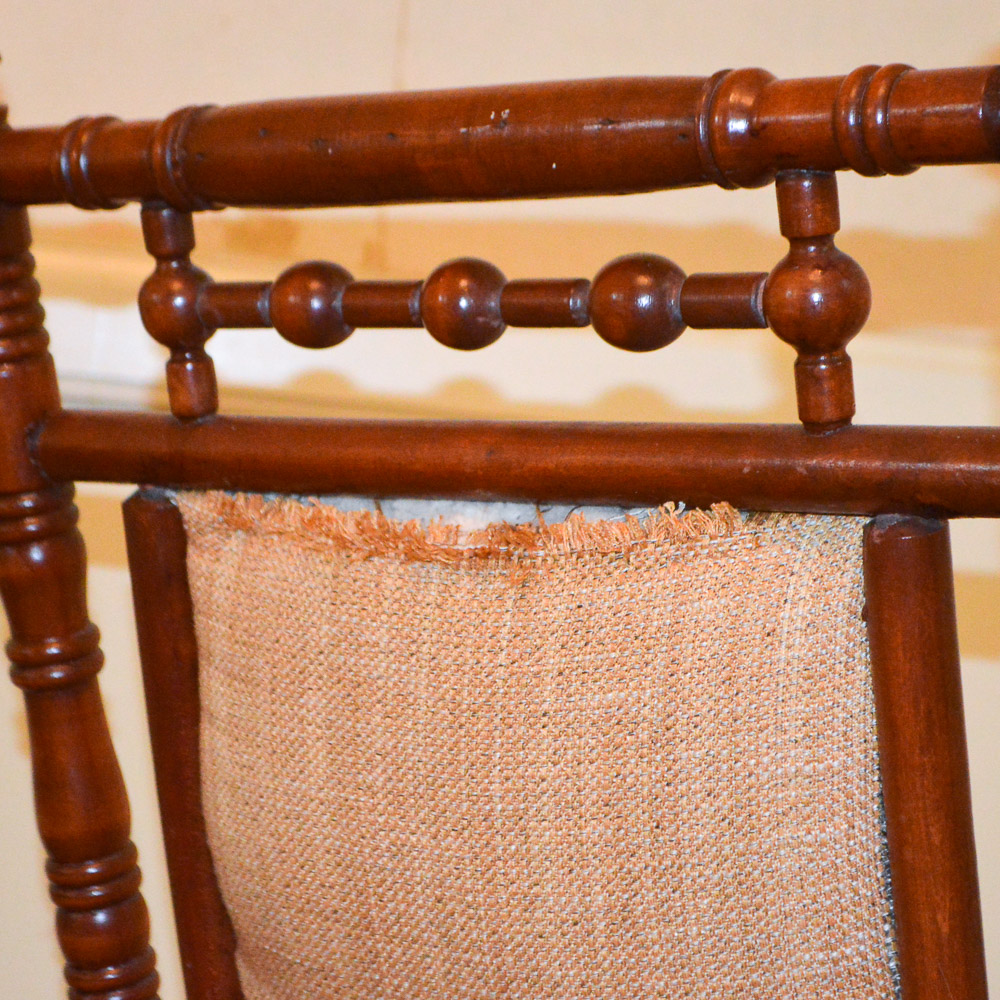 Antique Eastlake Style Platform Rocking Chair