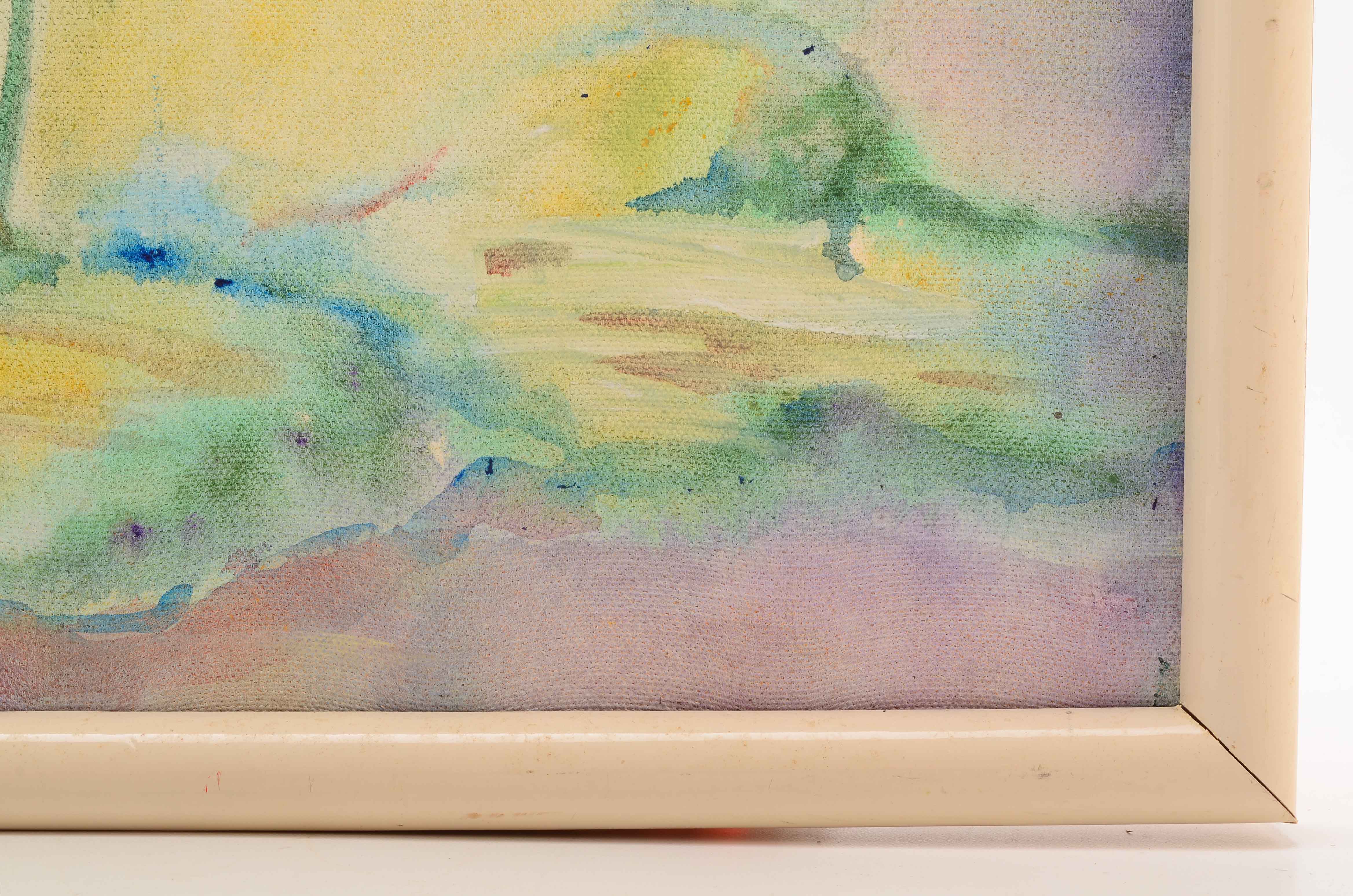 Penny Saunders Original Acrylic on Canvas of Water Lilies