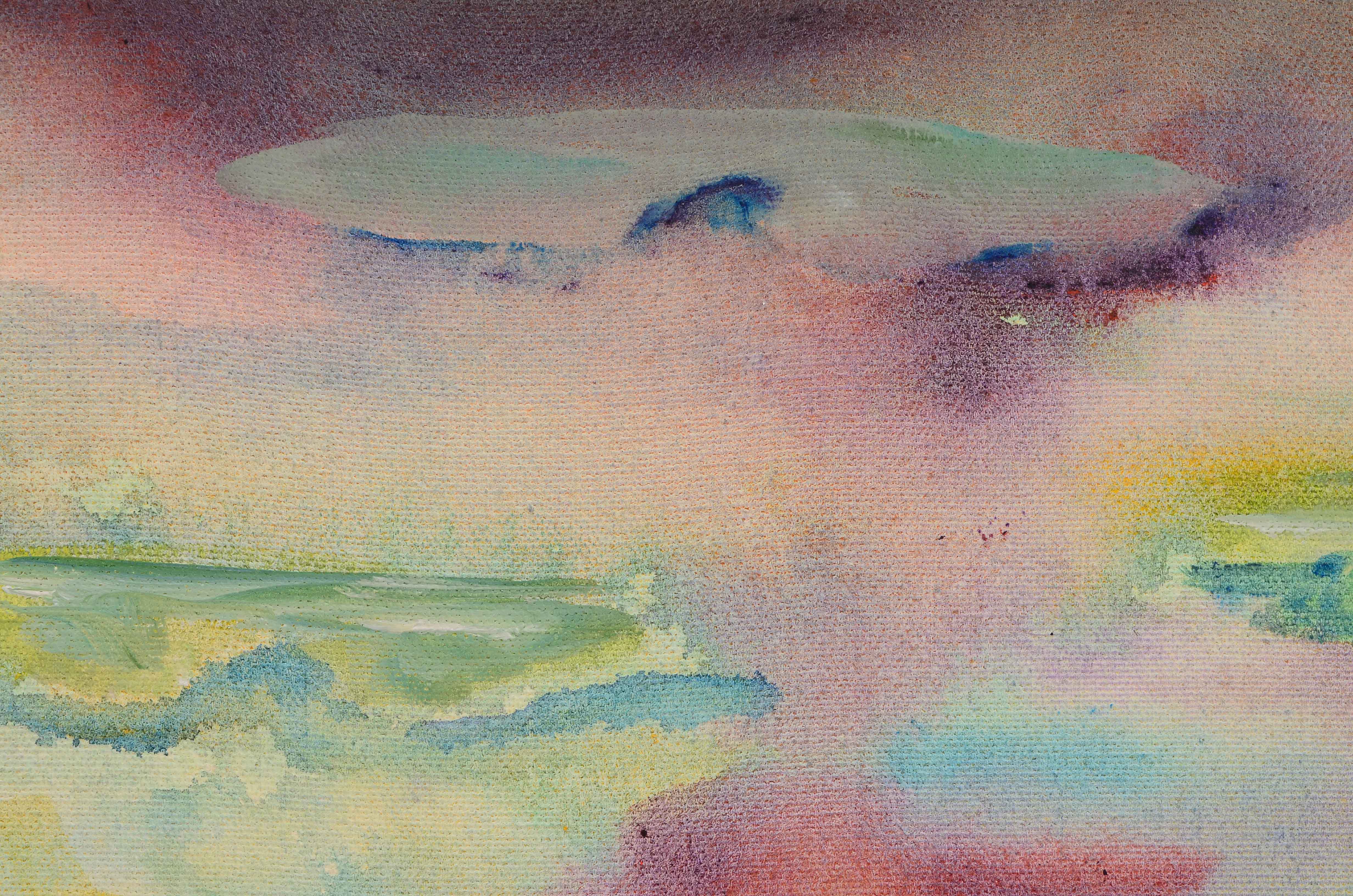 Penny Saunders Original Acrylic on Canvas of Water Lilies