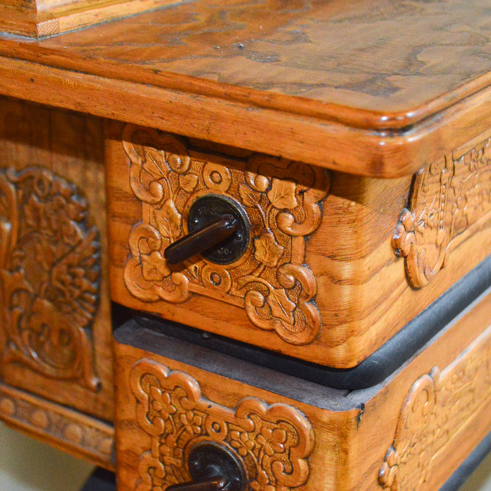 Antique Standard Sewing Machine and Table