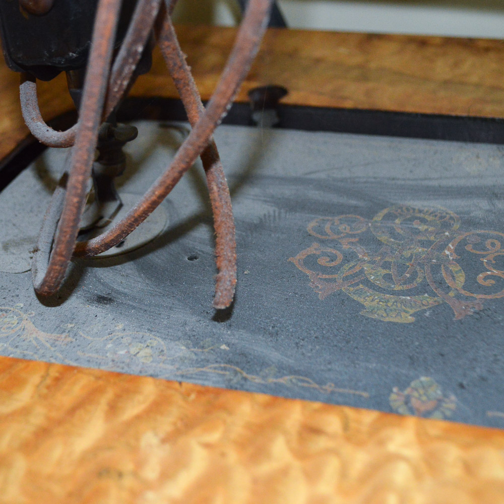 Antique Standard Sewing Machine and Table